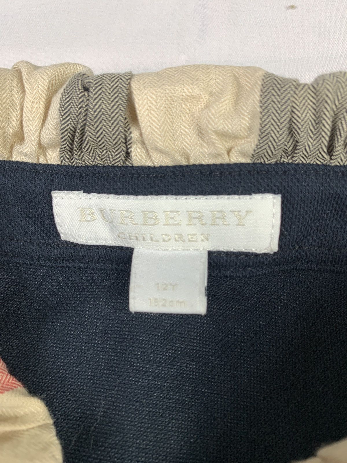 Burberry Burberry Black Cloud Collar Nova Check Fitted Polo Shirt Size S / US 4 / IT 40 - 11 Thumbnail