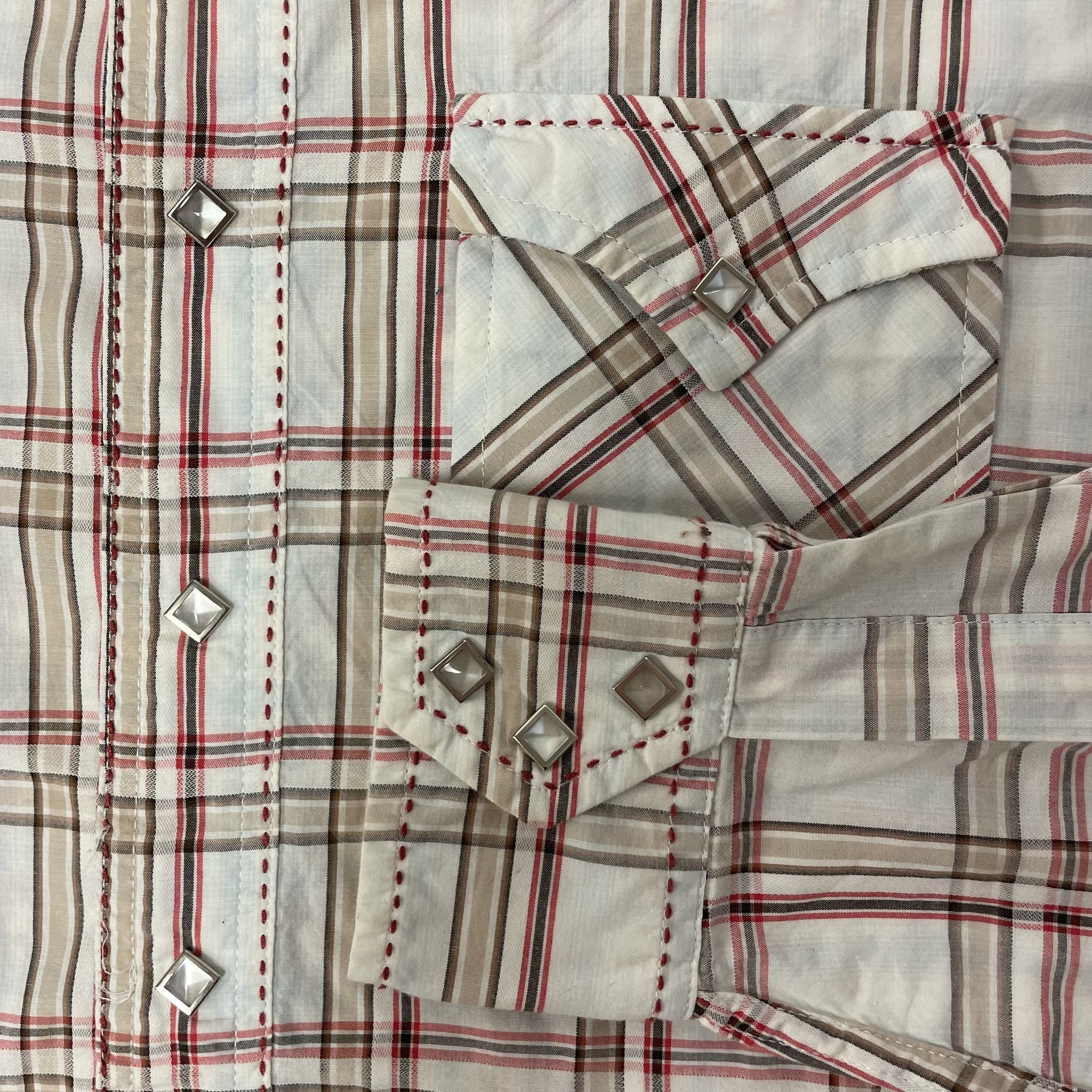 Wrangler Wrangler Plaid WHIP STITCH Cowboy Western PEARL SNAP Shirt Size US M / EU 48-50 / 2 - 5 Thumbnail