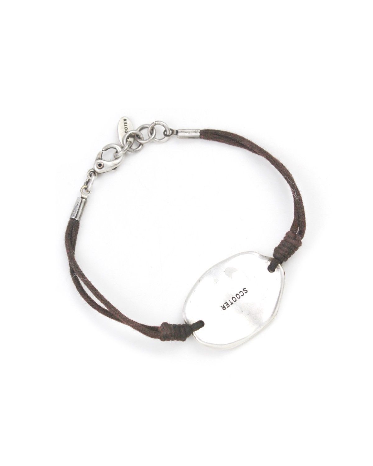 Vintage 2000S SCOOTER PARIS BRUSHED METAL OVAL PLATE BRACELET Size ONE SIZE - 2 Thumbnail