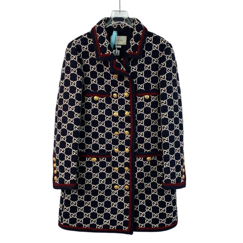 Gucci Gucci Color Block Logo Cotton Long Coat - dmc Size US S / EU 44-46 / 1 - 1 Thumbnail