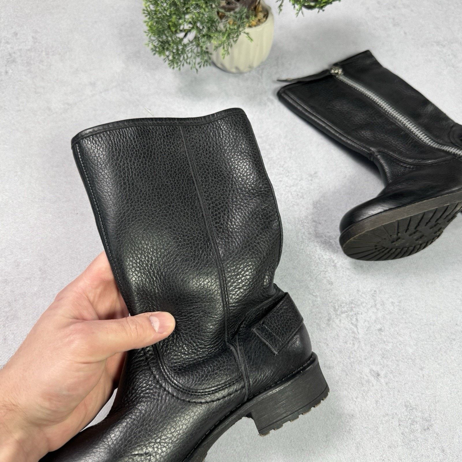 Harley Davidson Harley Davidson Women Leather Biker High Boots Size Us 6 Size US 6 / IT 36 - 8 Thumbnail