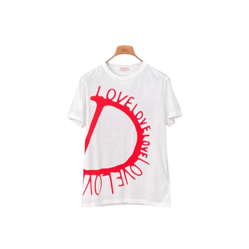 Valentino Valentino Summer White Cotton Printed T-Shirt 0089 Size US S / EU 44-46 / 1 - 1 Thumbnail