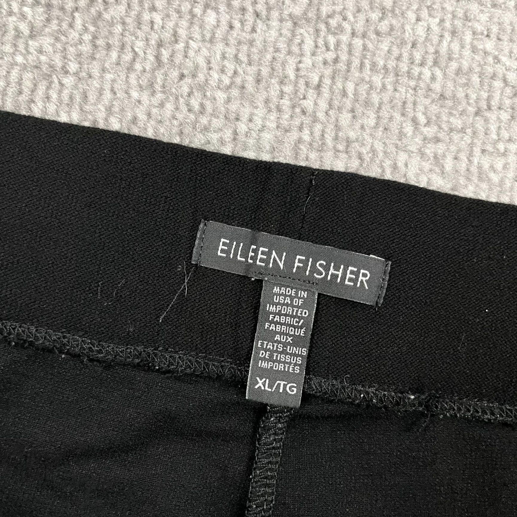 Eileen Fisher Eileen Fisher Pants Womens XL 31" Black Elastic Stretch Pull On Office Career Size 40" / US 18 - 2 Thumbnail