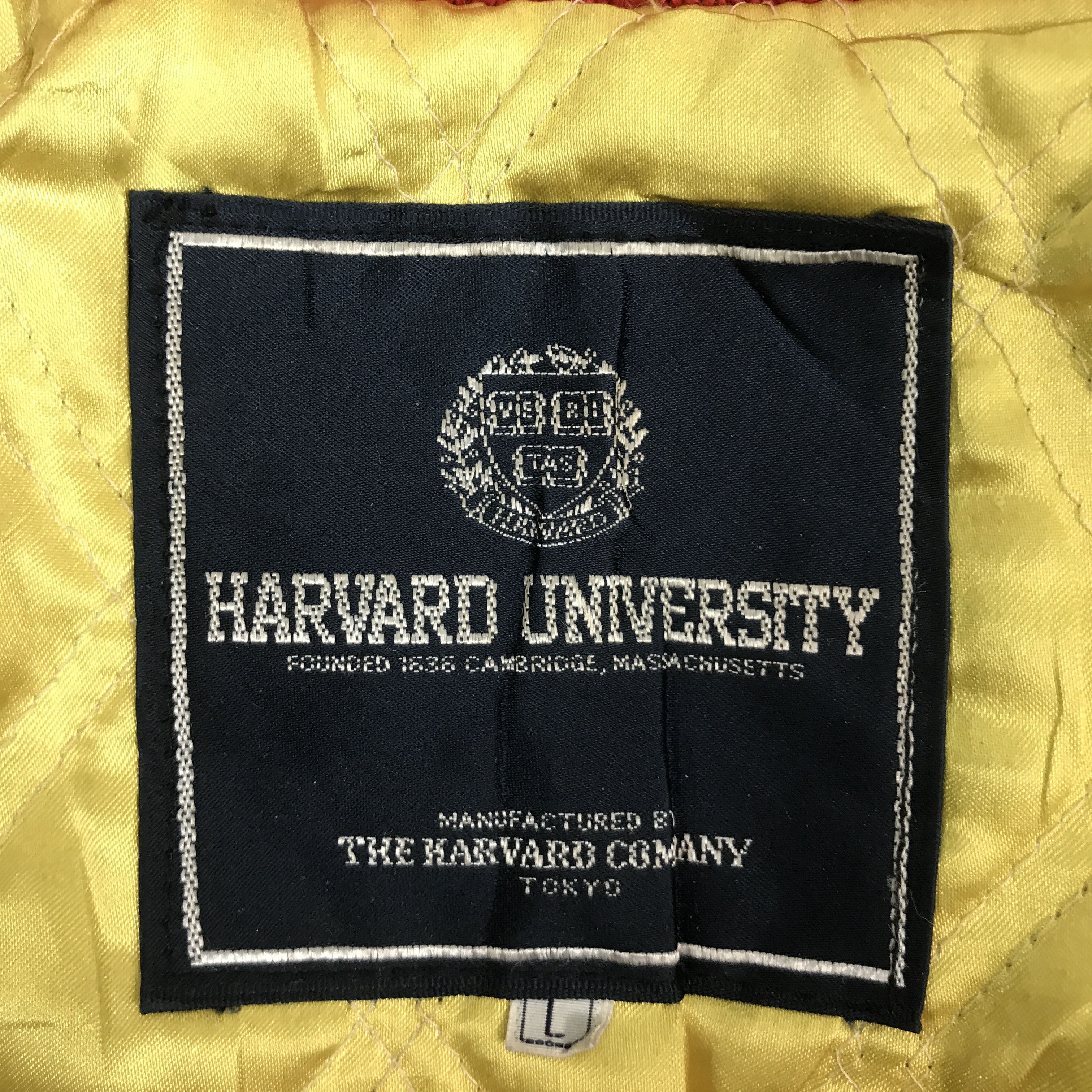 Vintage VTG HARVARD UNIVERSITYY VARSITY JACKET SLEEVE LEATHER Size US L / EU 52-54 / 3 - 11 Thumbnail