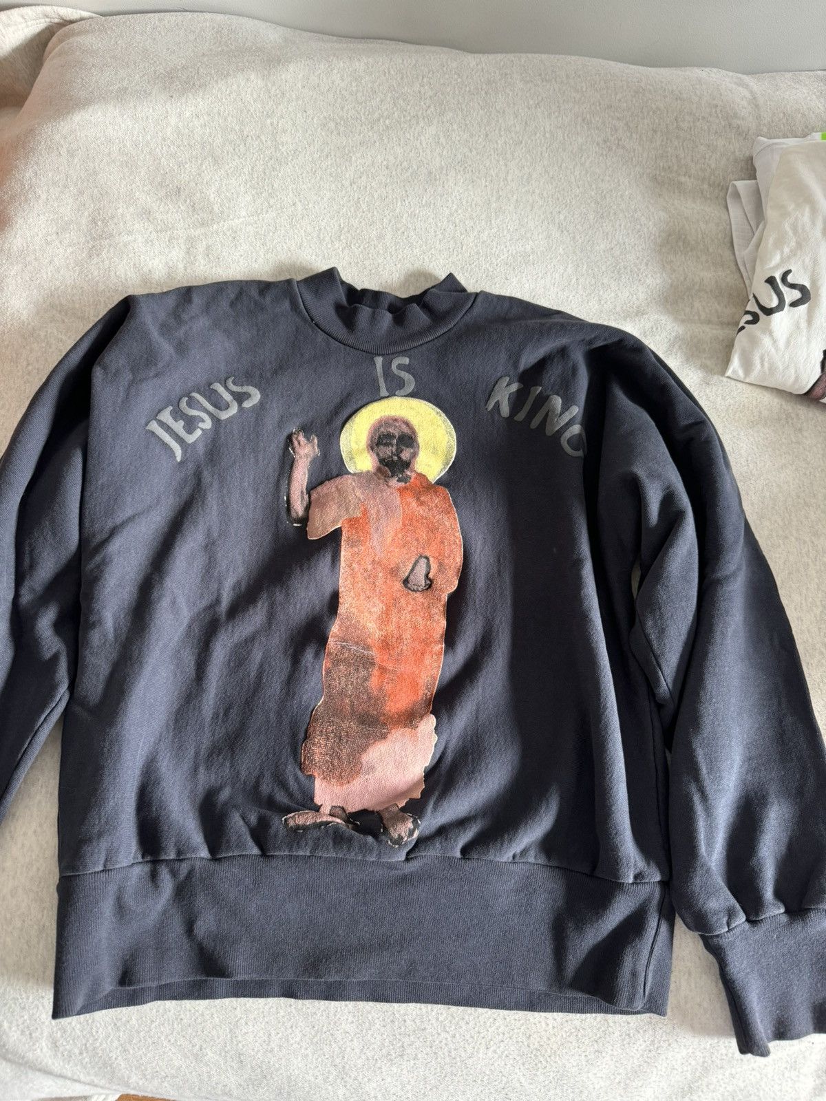 Buy Kanye west Jesus is king merch crewneck