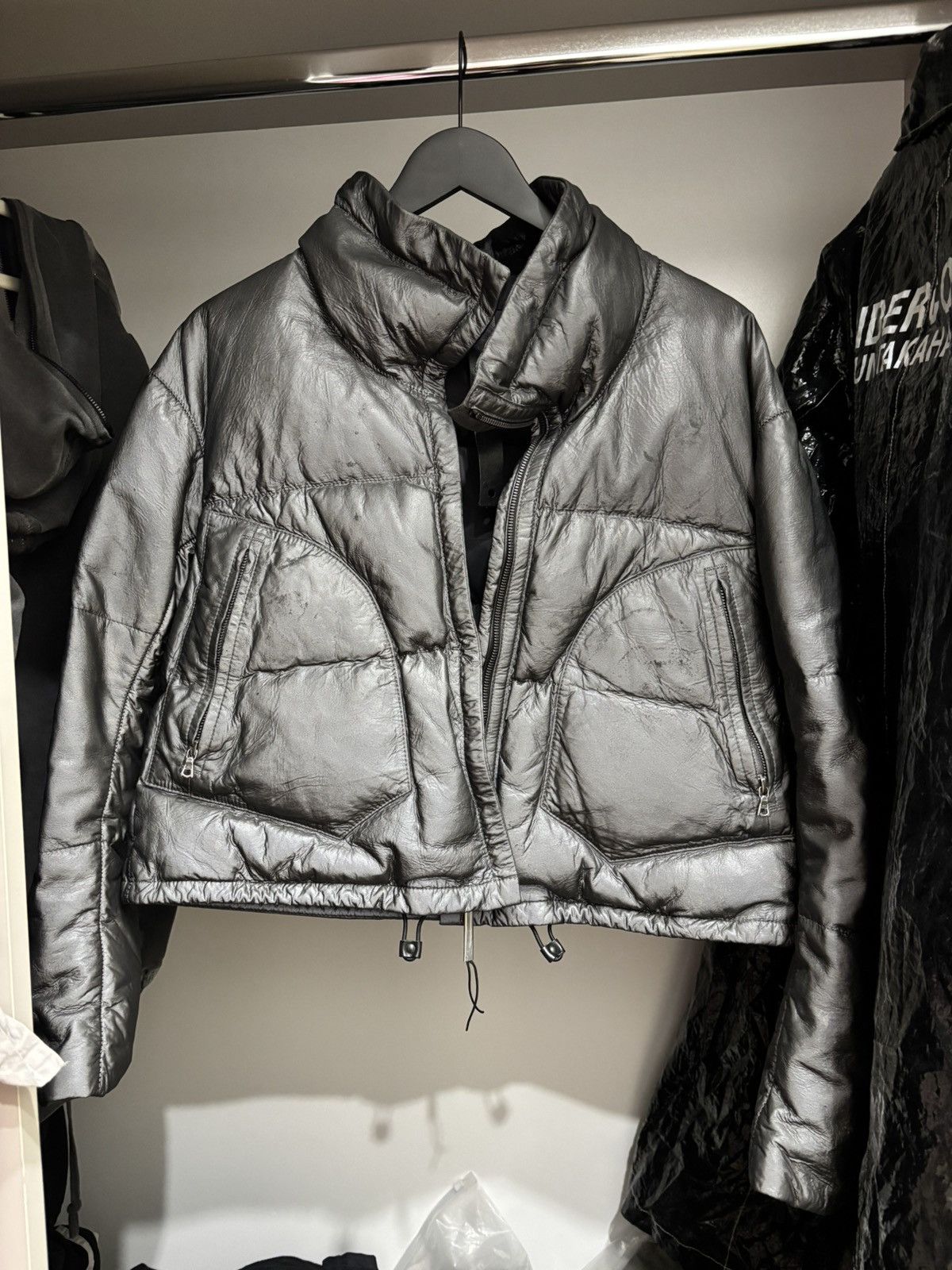 Isaac sellam reflective puffer jacket