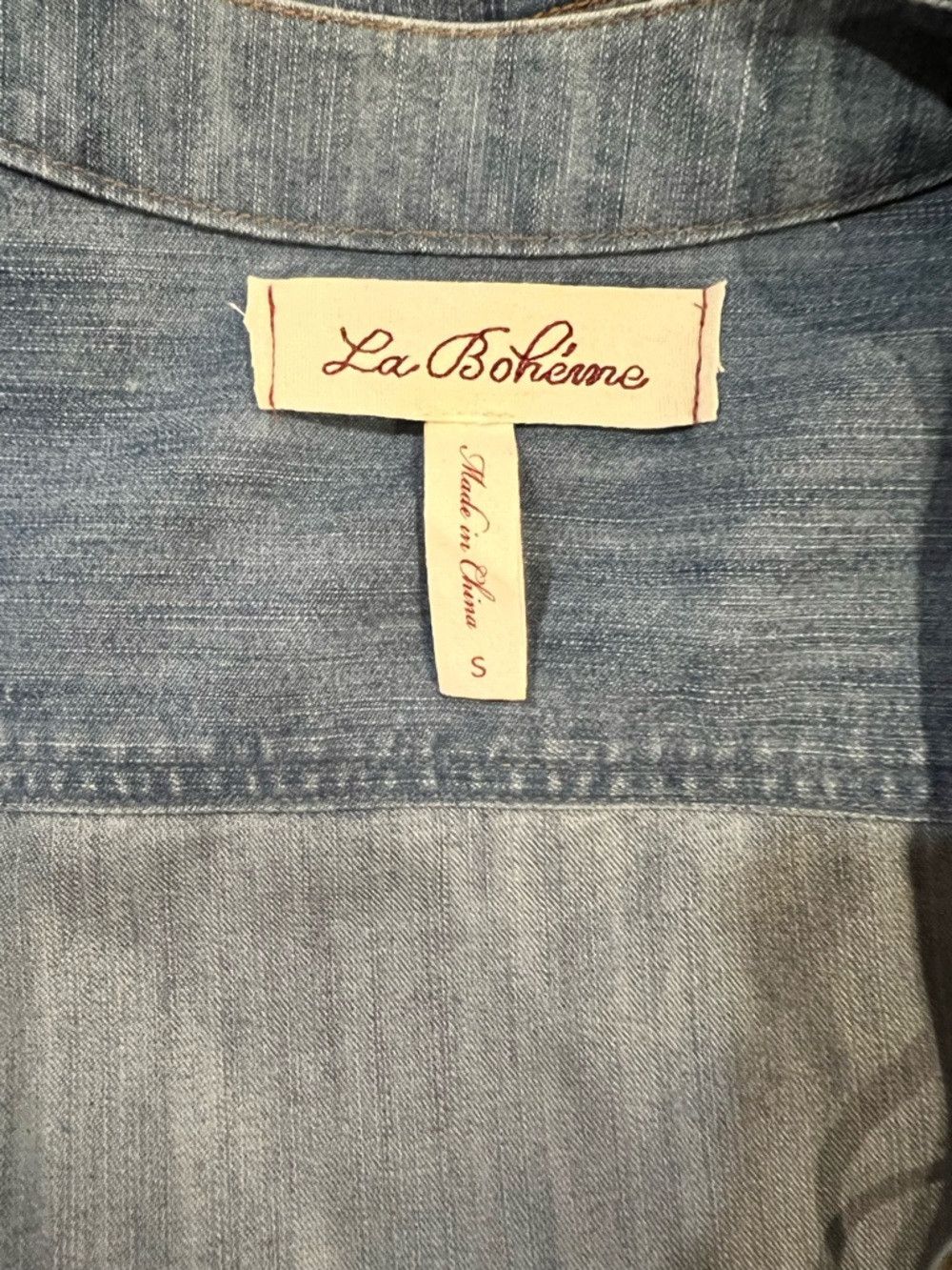 Other La Bohème Ethan Denim Jumpsuit Two Tone Stone Wash Indigo N Size 27" / US 4 / IT 40 - 6 Thumbnail