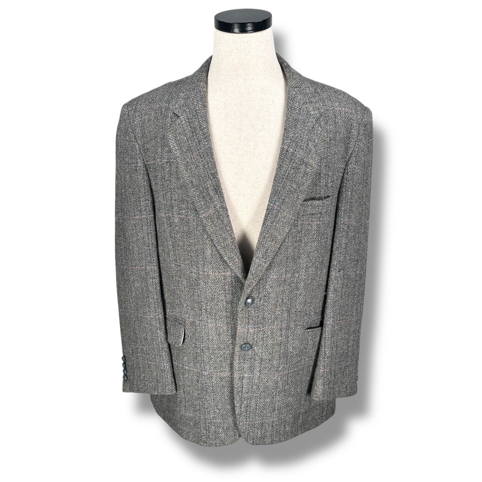 Other Oakton Sport Coat Men’s 46R Gray Wool Lapel Blazer Jacket Size 46R - 1 Thumbnail