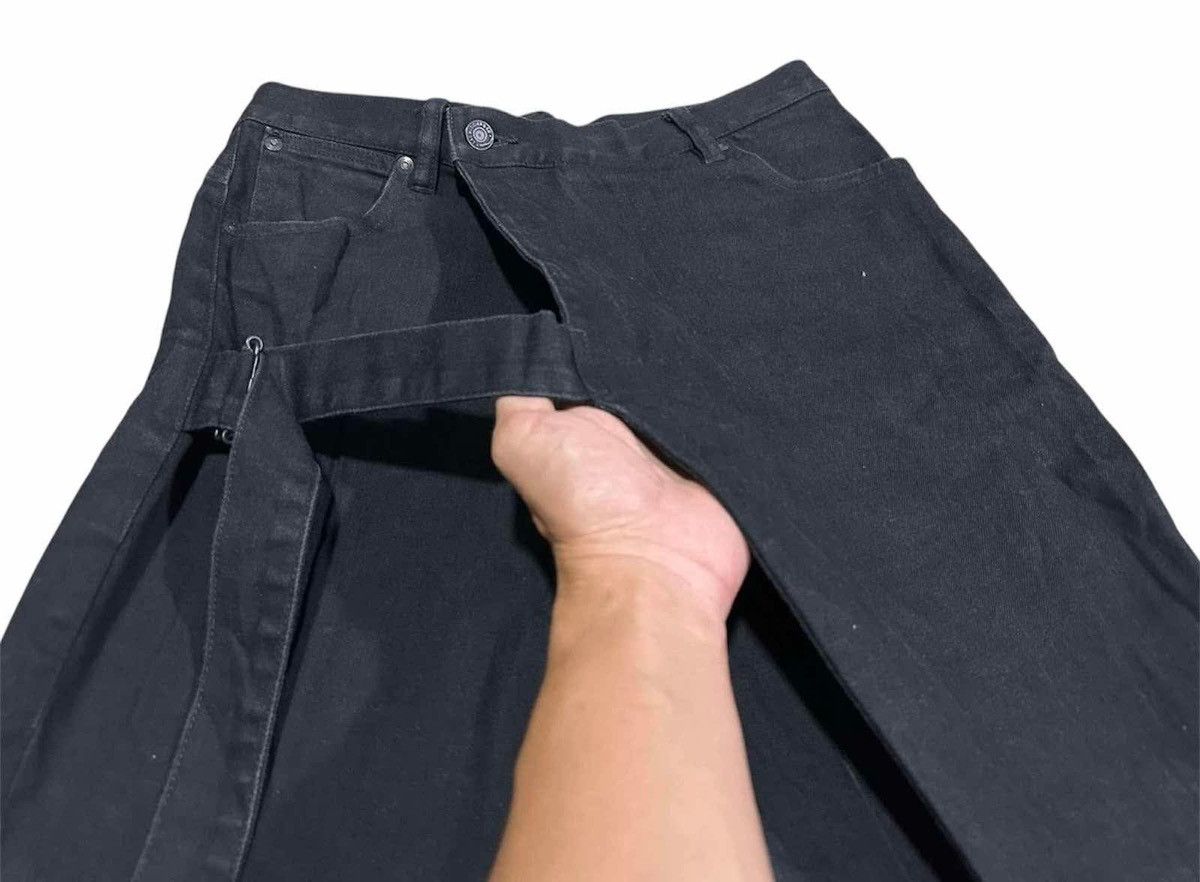 Japanese Brand × Lad Musician 🔥Y2K Archived Lad Musician Wrap Bondage Denim Black Size US 28 / EU 44 - 3 Thumbnail