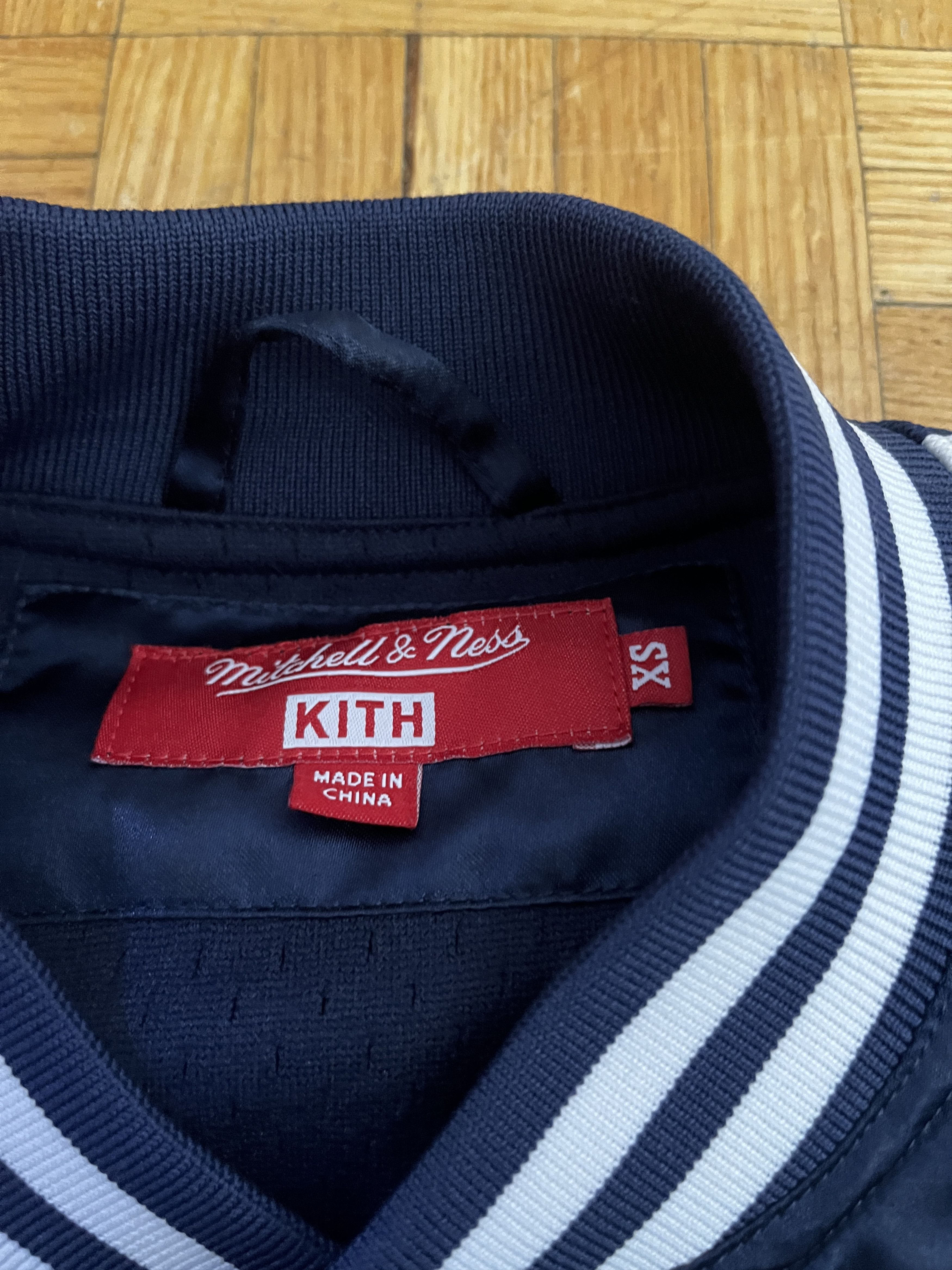 Kith × Mitchell & Ness Kith x Mitchell & Ness Satin Warm-Up Jacket Size US XS / EU 42 / 0 - 2 Thumbnail
