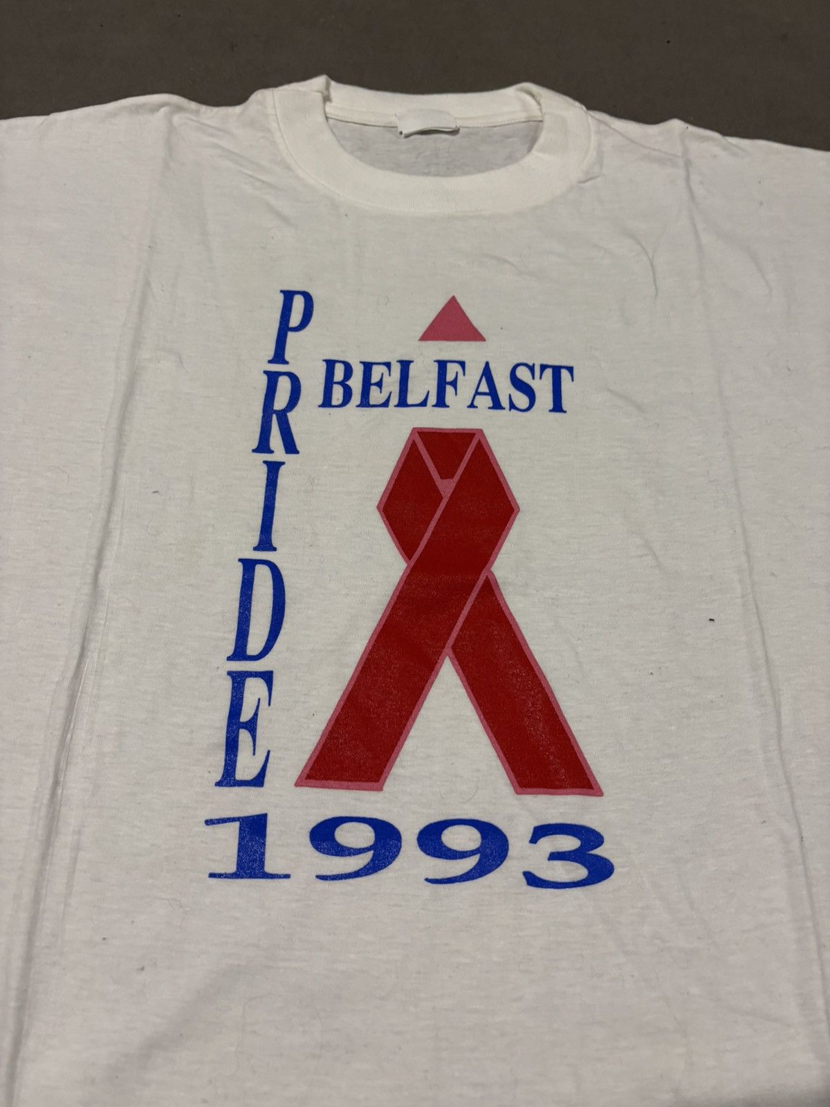 Japanese Brand × Vintage Vintage Belfast Pride 1993 LGBT Tee Gay 90s Size US L / EU 52-54 / 3 - 2 Thumbnail