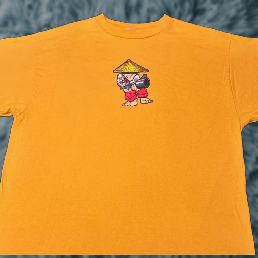 Vintage VINTAGE 90s Y2K Jasmine Rice Shooter Skate Tee VTG Shirt Mens XL Cartoon Skater Shirt Men XL Yellow Size US XL / EU 56 / 4 - 1 Thumbnail