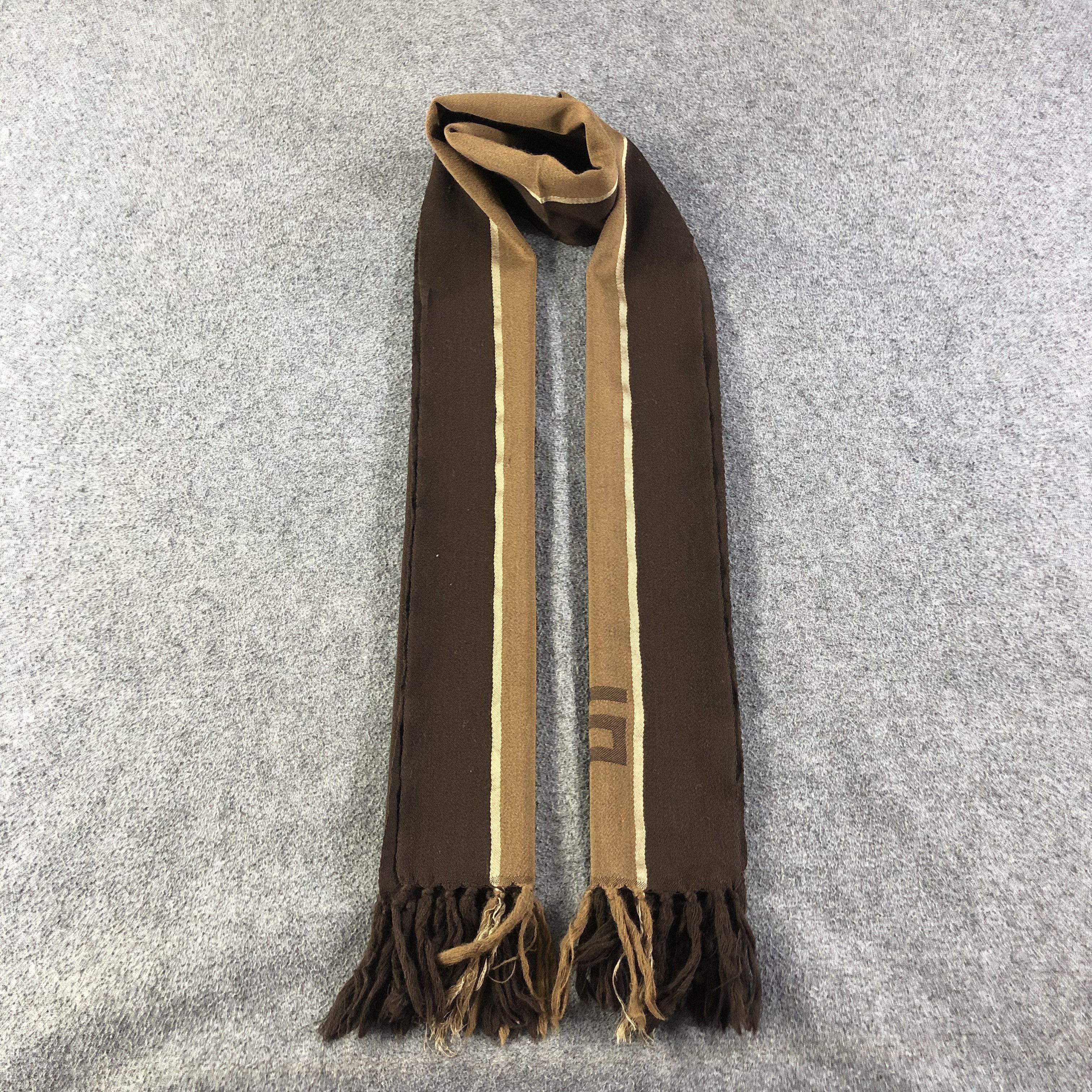 Japanese Brand Gucci Wool/Silk Scarf Muffler V1126 Size ONE SIZE - 1 Thumbnail