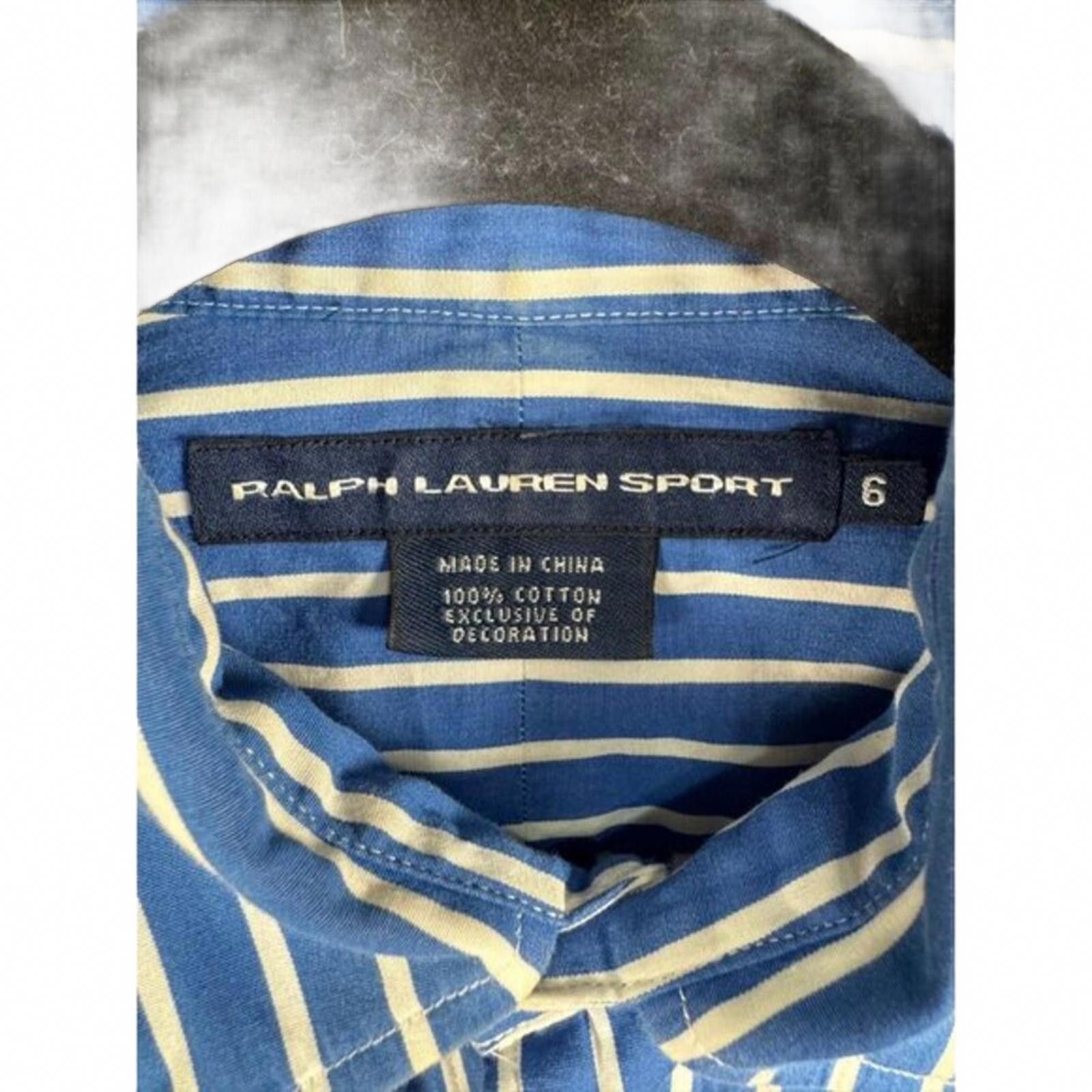 Polo Ralph Lauren Ralph Lauren Blue and White Striped Button Down Shirt Size M / US 6-8 / IT 42-44 - 2 Thumbnail