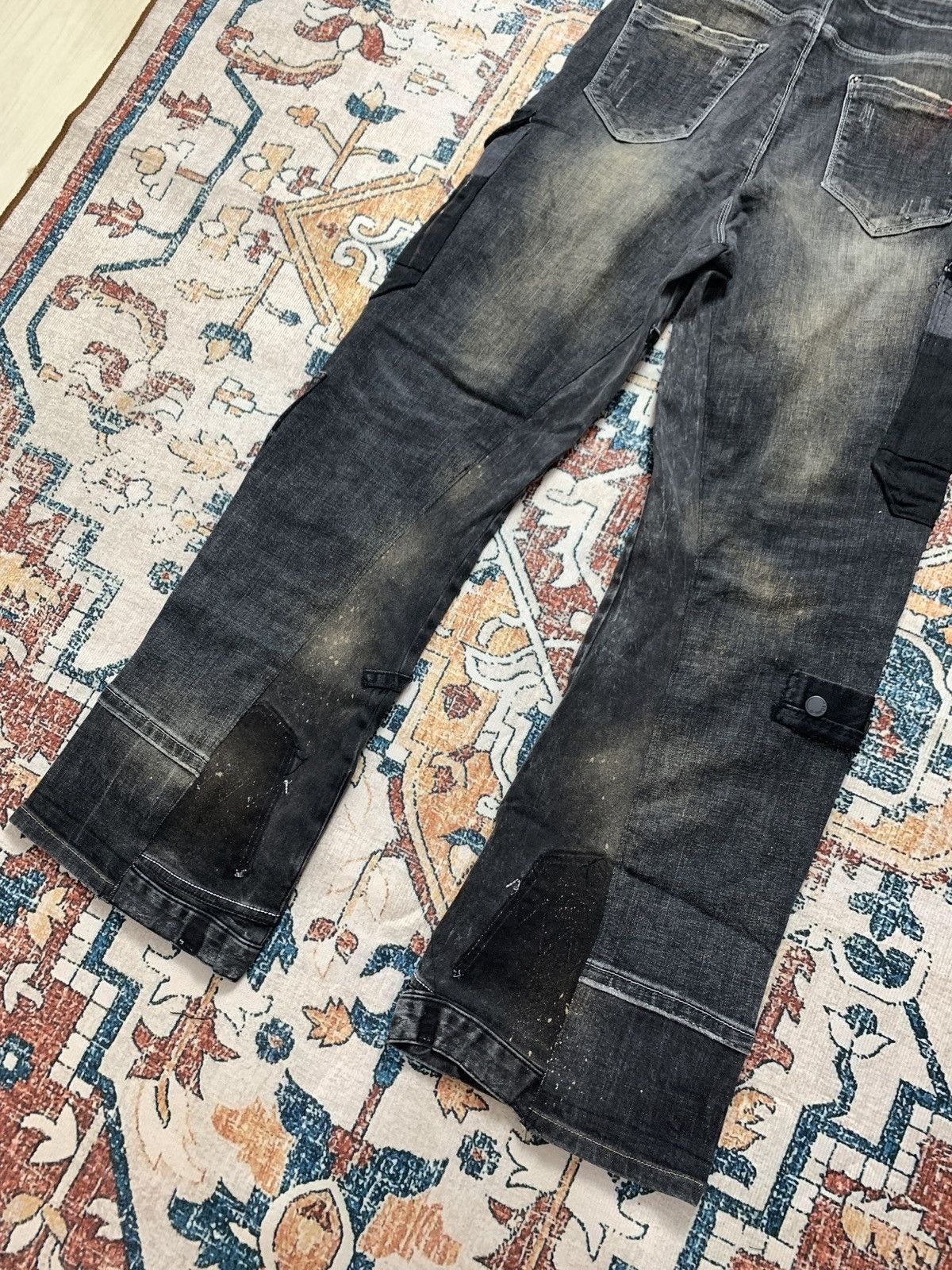 Other Spider Cargo Black Vertigo Trouser Flared Pants Rework Size US 30 / EU 46 - 9 Thumbnail