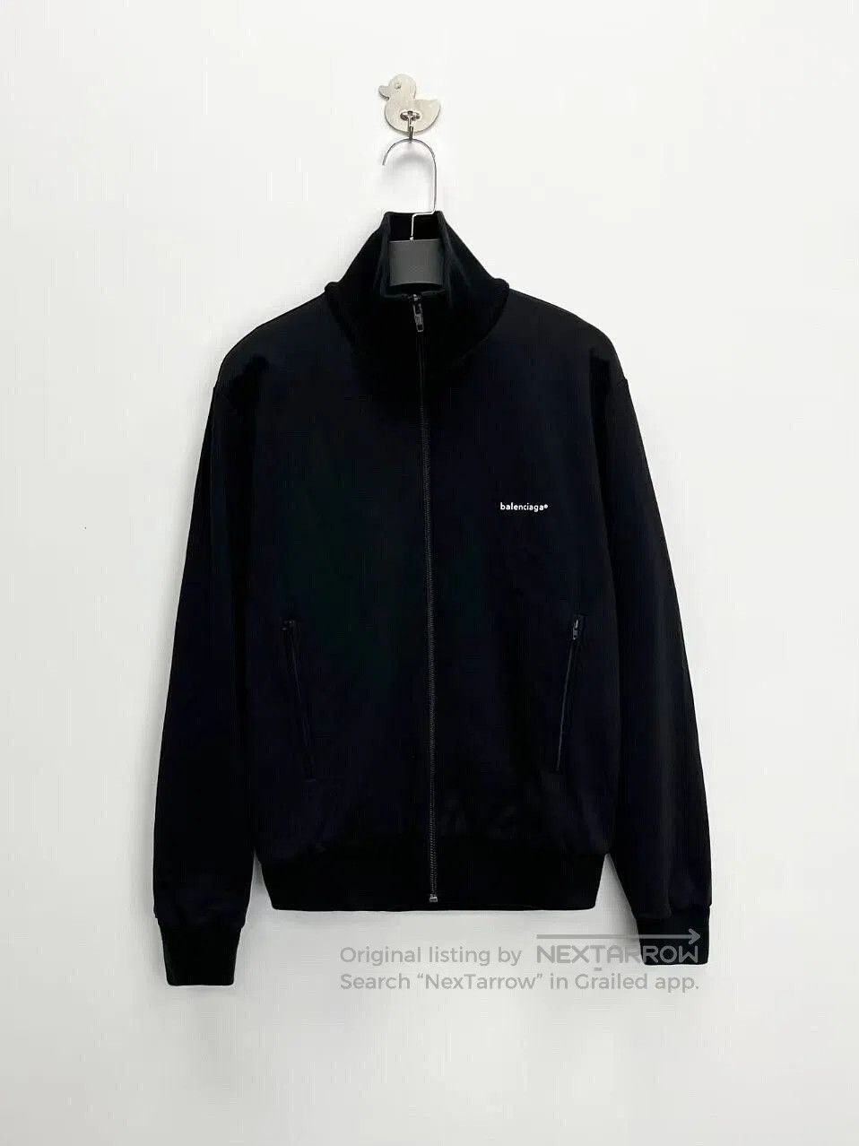 Balenciaga Balenciaga Black Logo Track Jacket. Size US S / EU 44-46 / 1 - 1 Thumbnail