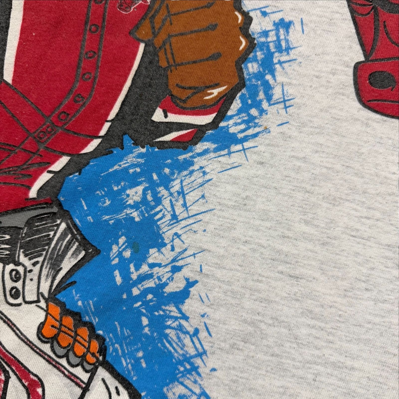 NBA RARE VTG 90s CHICAGO BULLS SUPERHERO CHANGES T-SHIRT Size US L / EU 52-54 / 3 - 11 Thumbnail