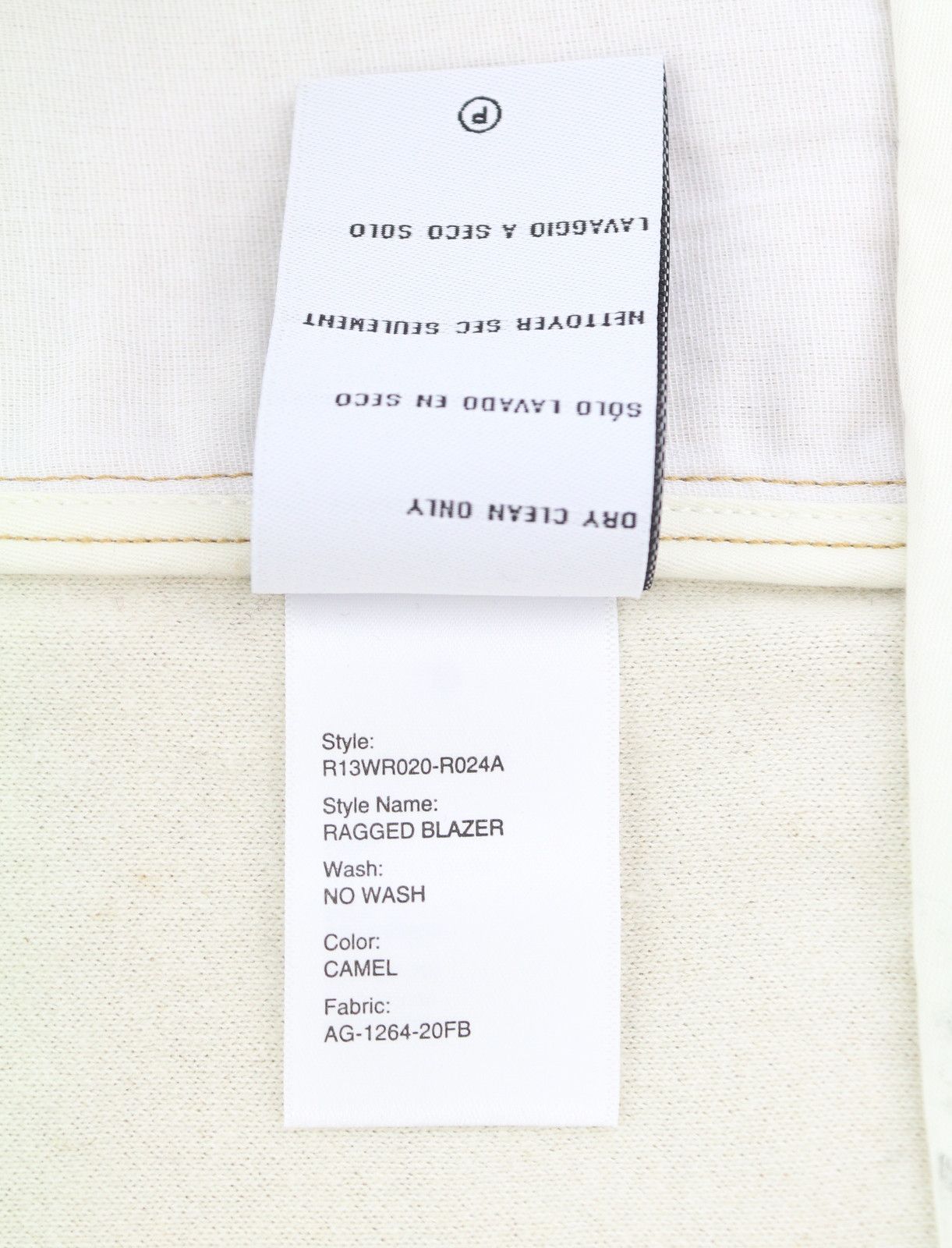 R13 RAGGED S Camel Blend Oversized Single Breasted 86890 Size S / US 4 / IT 40 - 9 Thumbnail