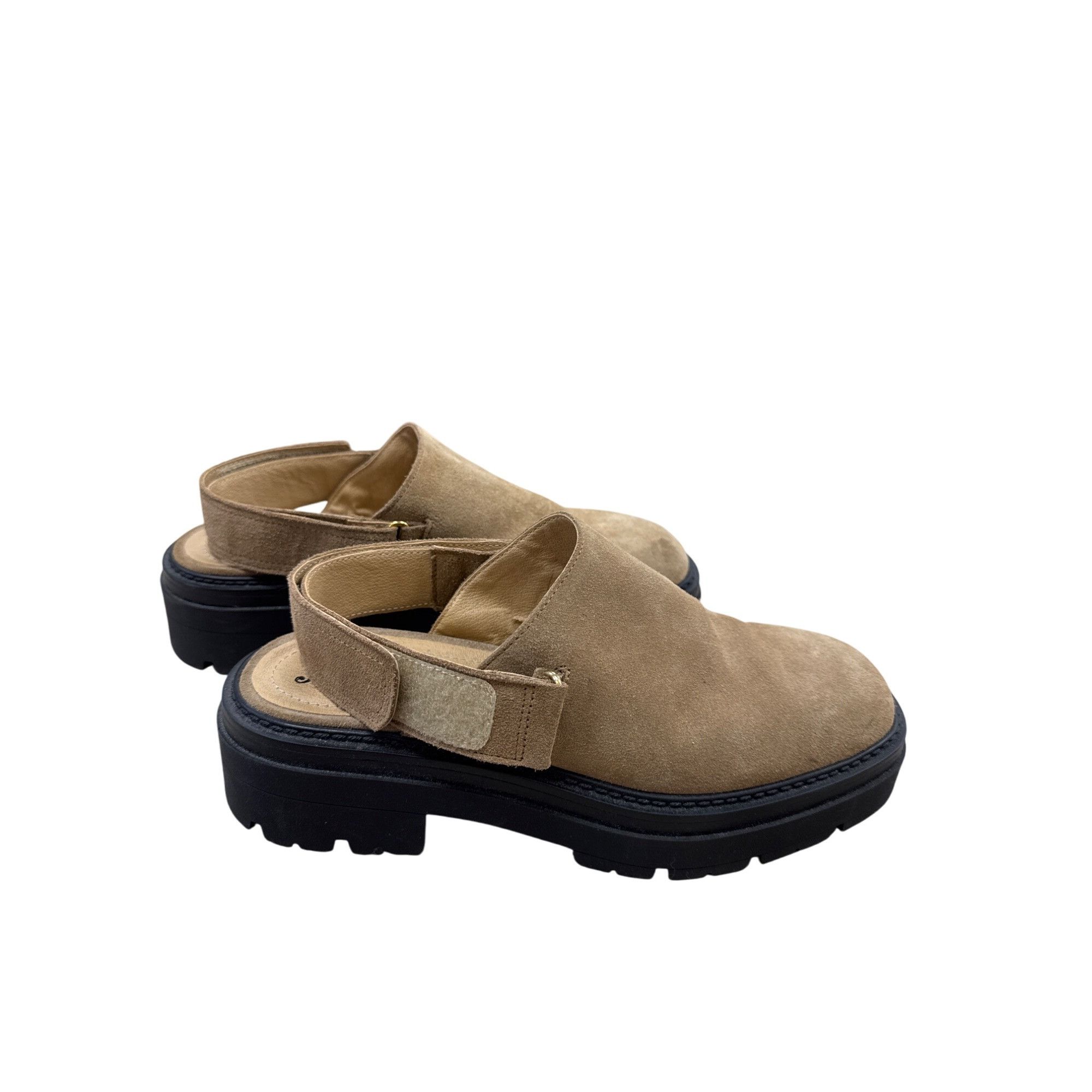 Free People Free People Suede beige black Platform Clogs Womens Size 8. Size US 8.5 / IT 38.5 - 4 Thumbnail