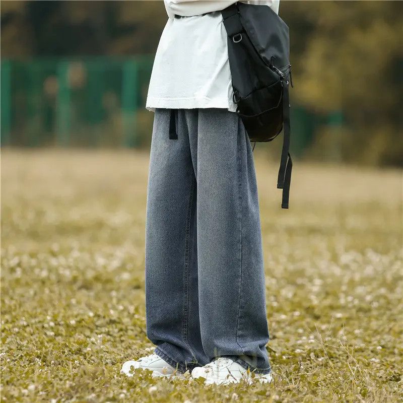 Japanese Brand × Jean Retro wide leg high street casual jeans Size US 32 / EU 48 - 1 Thumbnail