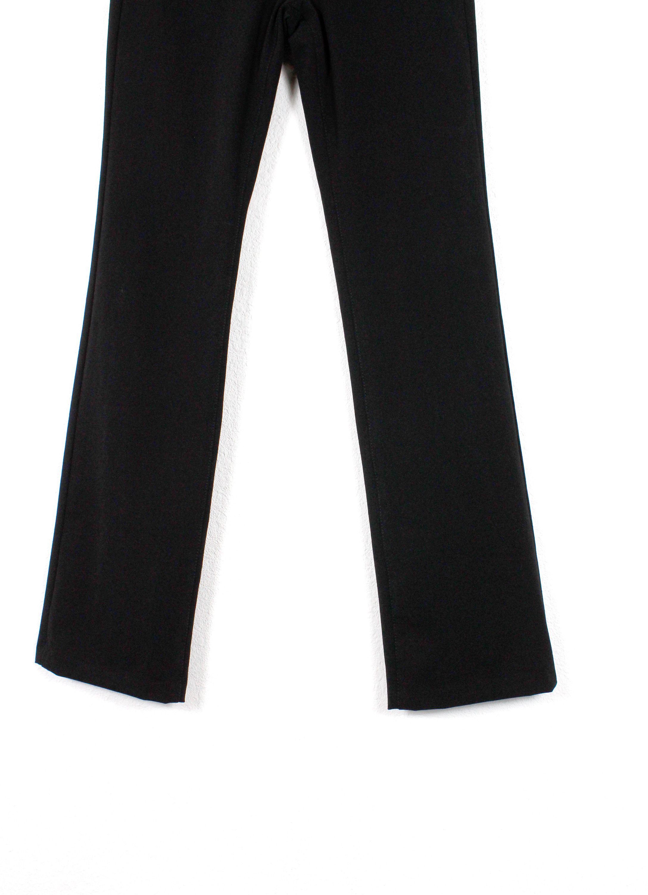 Versace Jeans Couture × Vintage Versace Jeans Couture Elastic Poly/Nylon Flare Pants Y2K Size 26" / US 2 / IT 38 - 3 Thumbnail