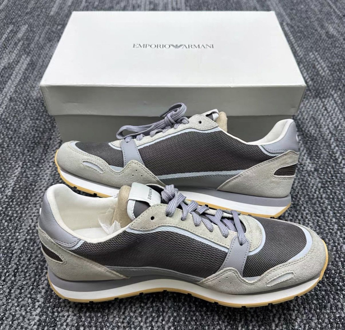Armani Armani Suede Panel Casual Sneakers J42 Size US 10 / EU 43 - 5 Thumbnail