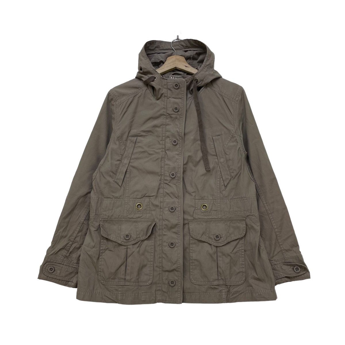 L.L. Bean LL Bean Hooded Style Field Jacket Size M / US 6-8 / IT 42-44 - 1 Thumbnail