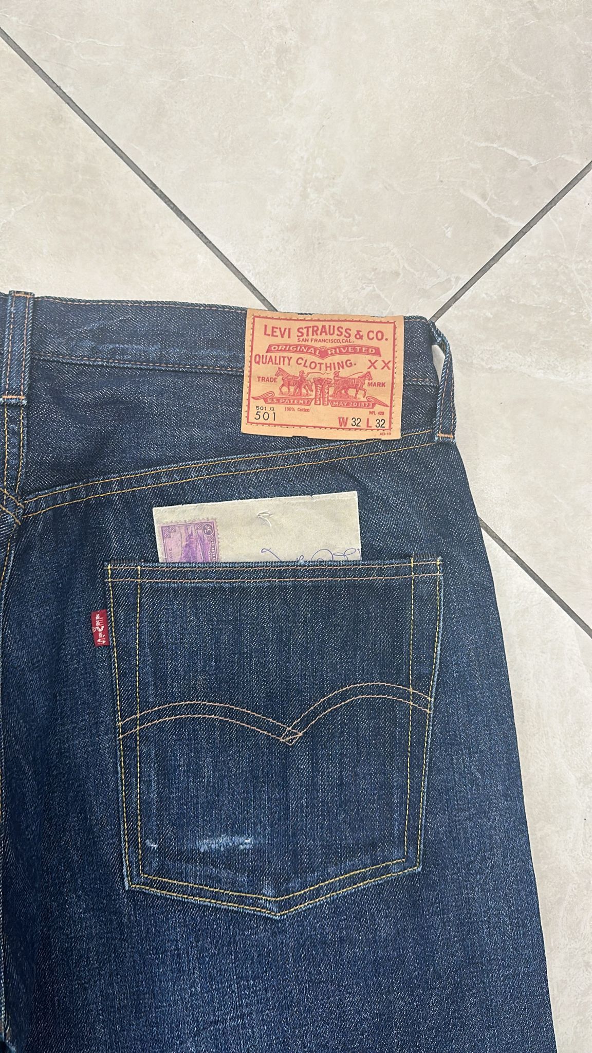 Levi's Vintage Clothing LVC Levi's Vintage Clothing 1947 501XX BigE Selvedge Jeans Size US 32 / EU 48 - 6 Thumbnail
