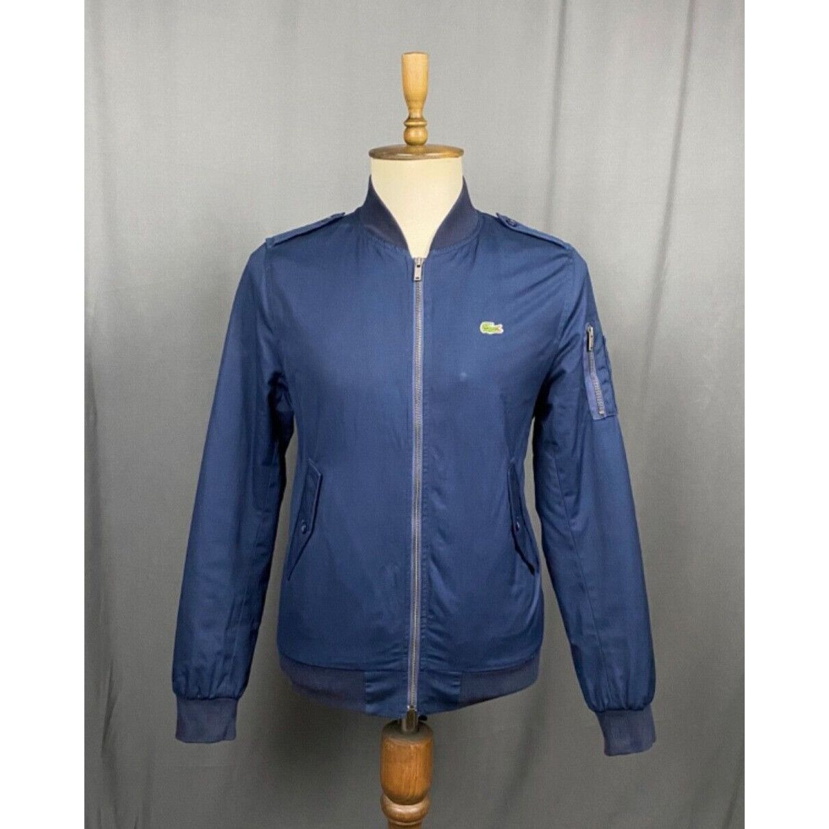 Lacoste Lacoste LIVE! Men's Blue Bomber Jacket Size 48 Size US M / EU 48-50 / 2 - 2 Thumbnail