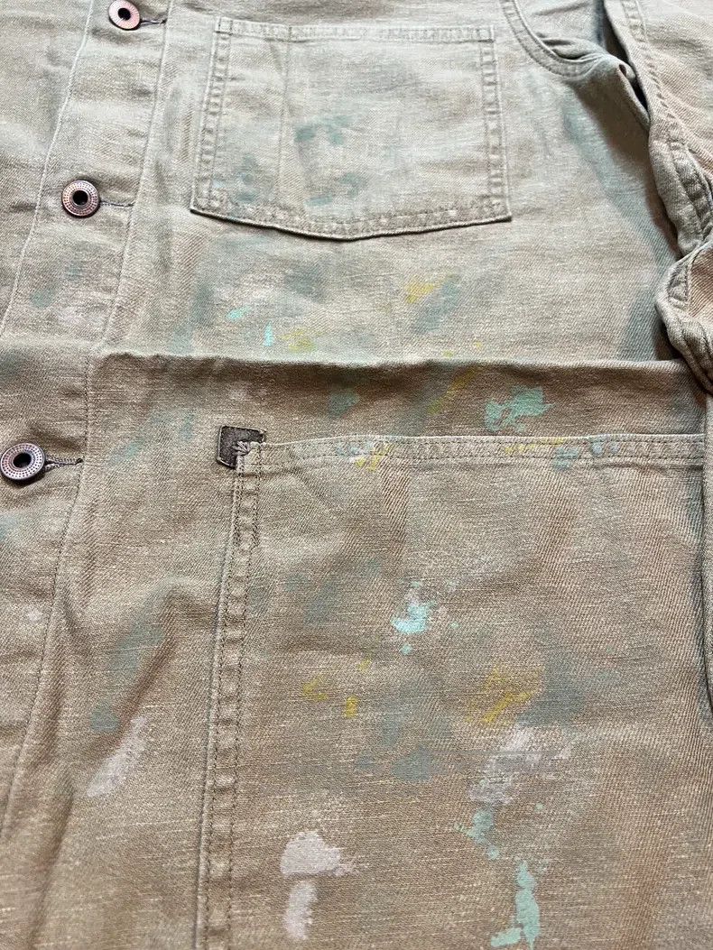 RRL Ralph Lauren RRL Ralph Lauren Cotton and linen painter splashed ink wor Size US M / EU 48-50 / 2 - 5 Thumbnail