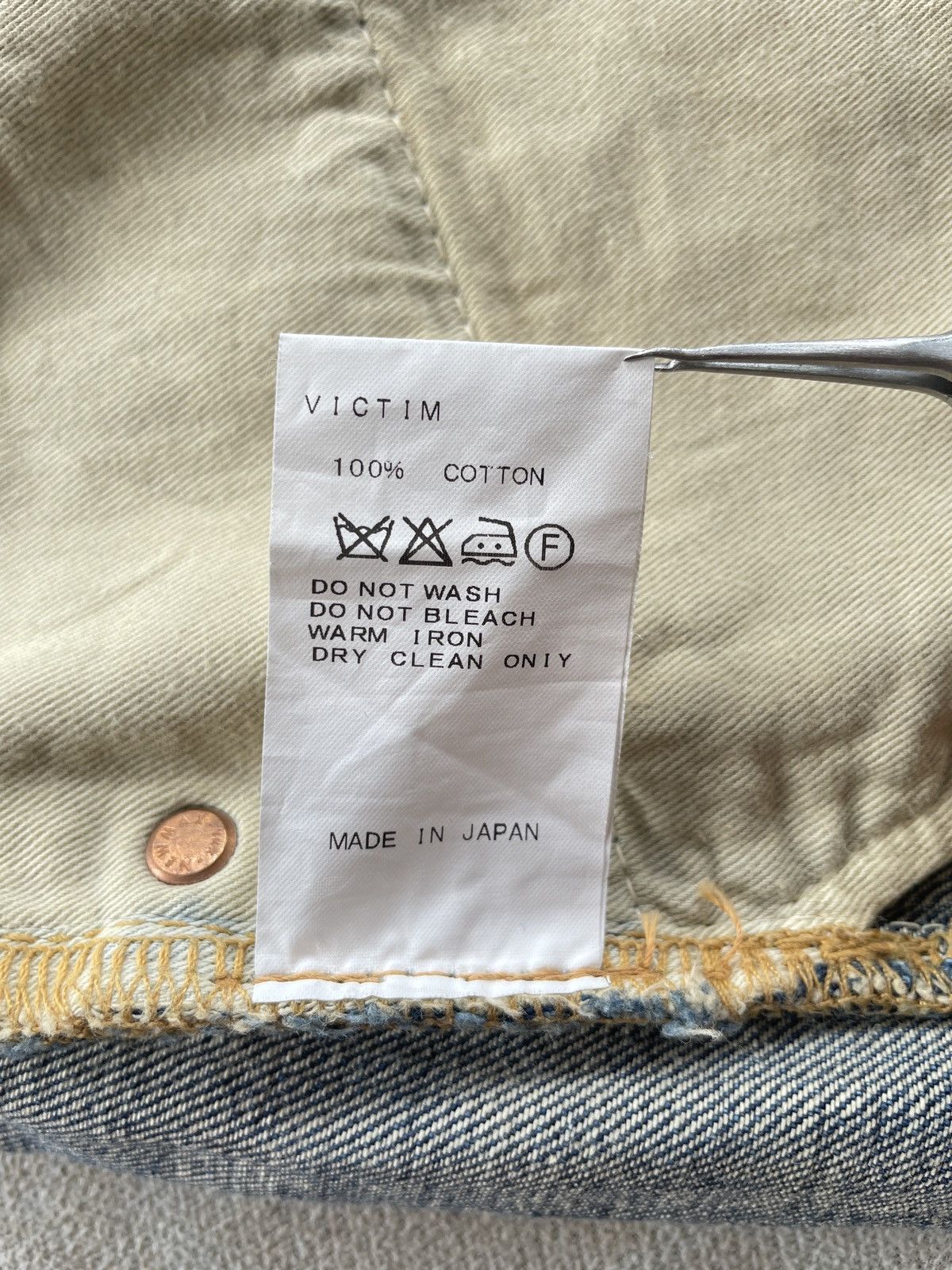 Fashion Victim VICTIM JAPAN JEANS Size US 37 - 13 Thumbnail