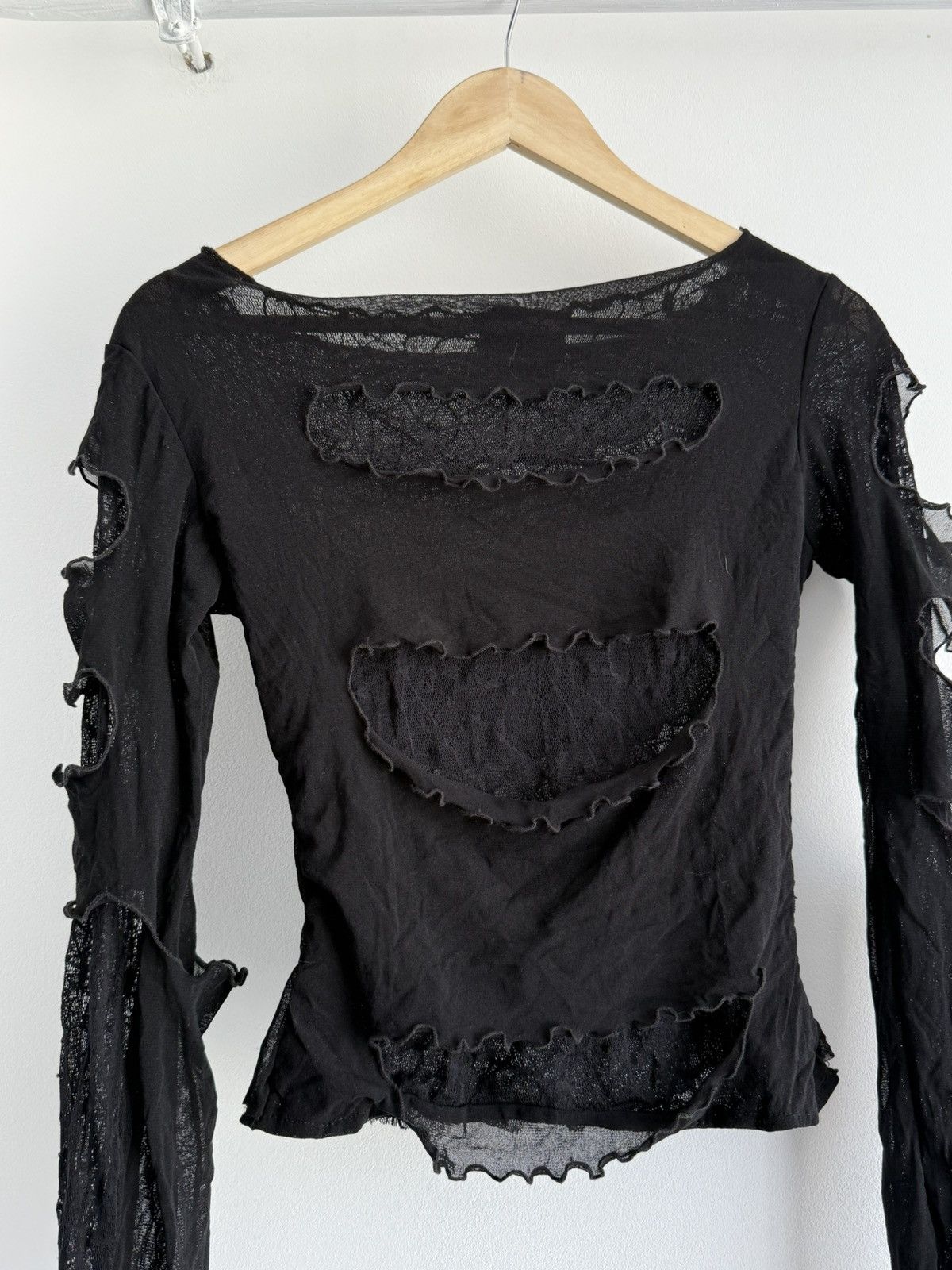 Other Gothic Raven Avant Garde Punk Blouse Size S-M Size M / US 6-8 / IT 42-44 - 9 Thumbnail