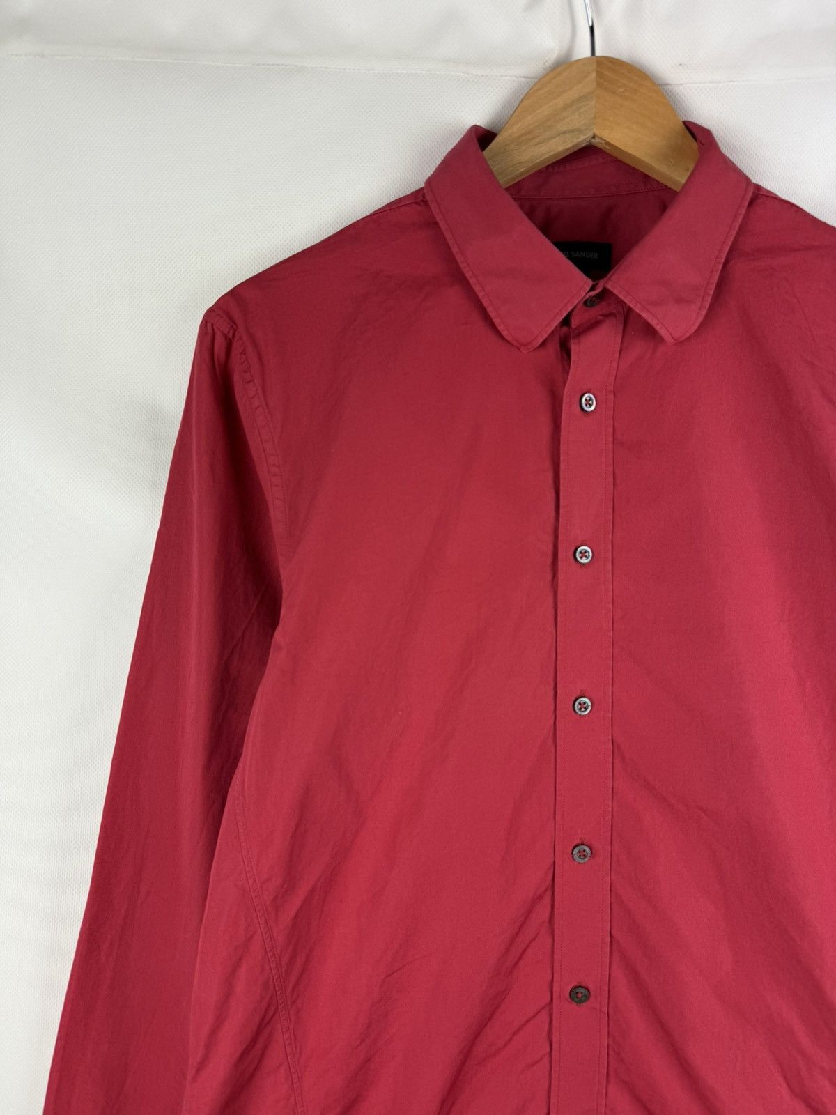 Jil Sander Jil Sander Men’s Long Sleeve Classic Cotton Button Up Shirt Size US M / EU 48-50 / 2 - 4 Thumbnail