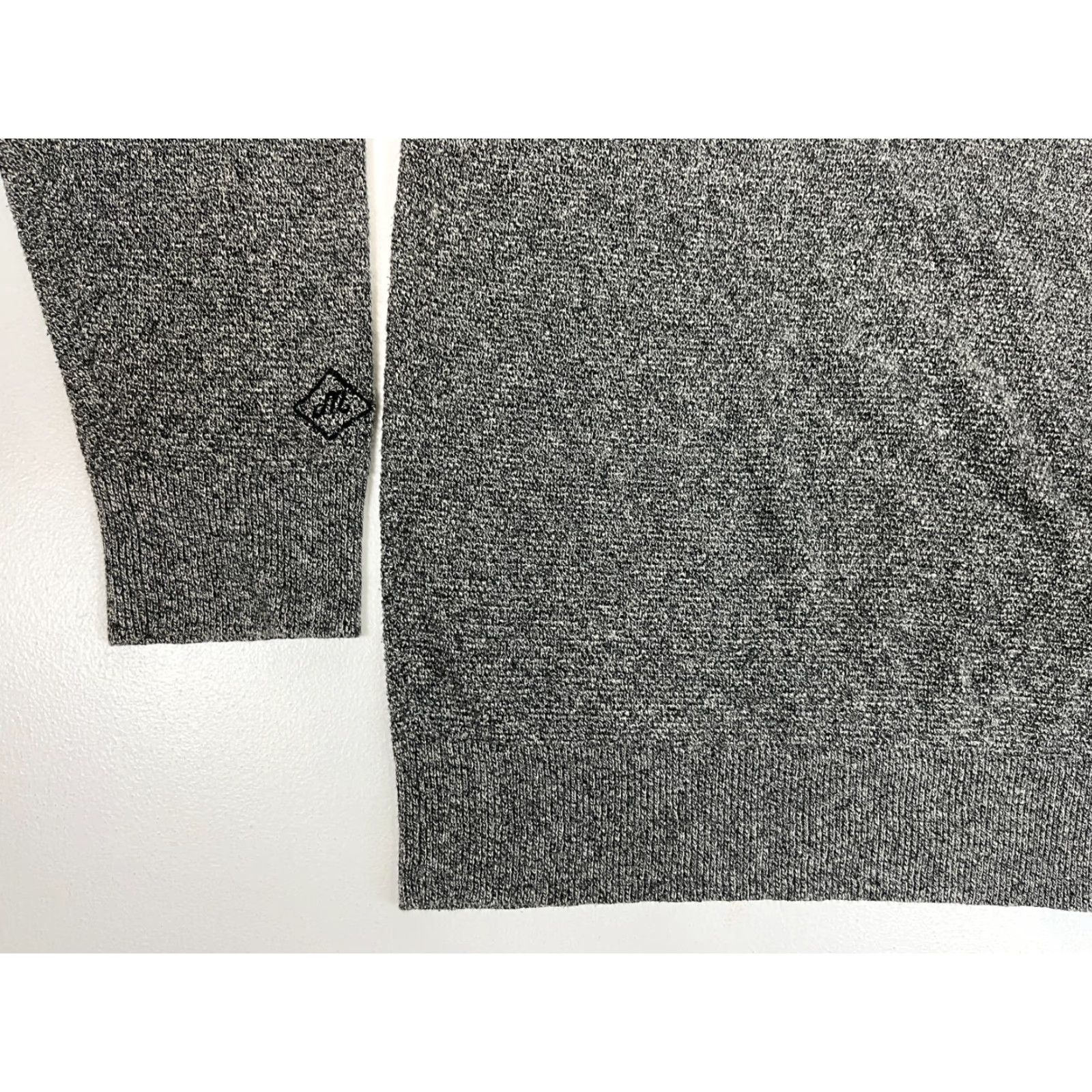 Bonobos Bonobos Men's 1/4 Zip Knit Pullover Sweater Sz L Gray Mock Neck, Solid, Cotton Blend, Long Sleeve, Classic, Preppy, Golf, Walking, Regular Size US L / EU 52-54 / 3 - 5 Thumbnail