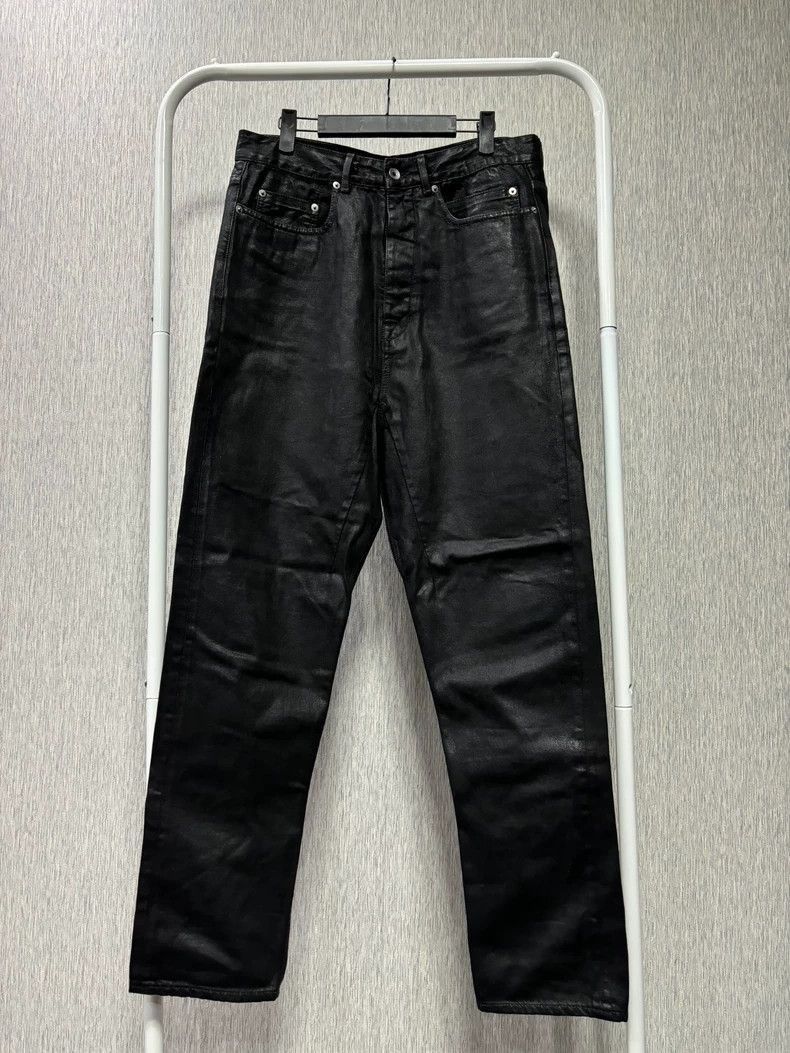 Rick Owens Rick Owens Slim-fit waxed trousers-2505 Size US 31 - 1 Thumbnail