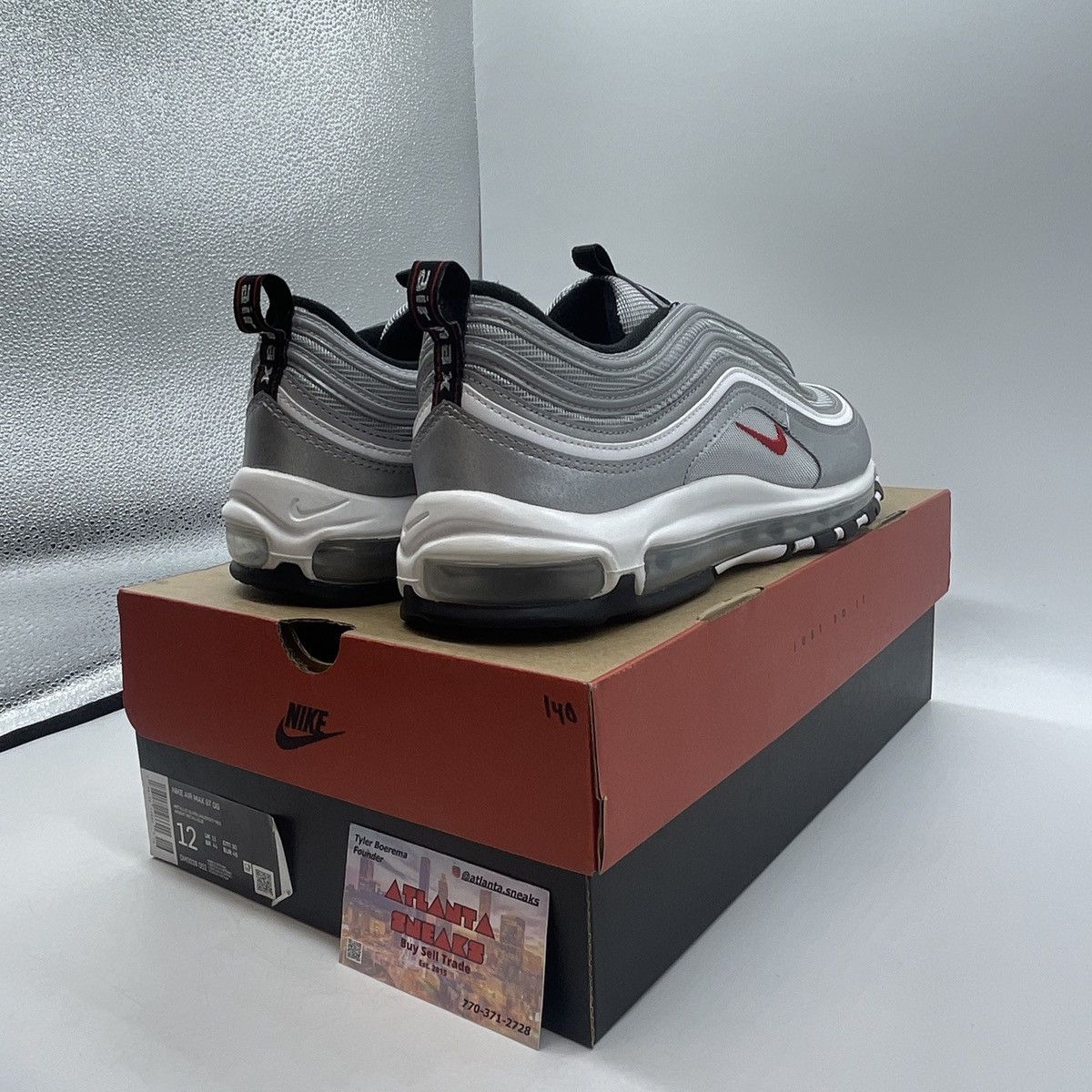Nike Air max 97 silver bullet Size US 12 / EU 45 - 5 Thumbnail