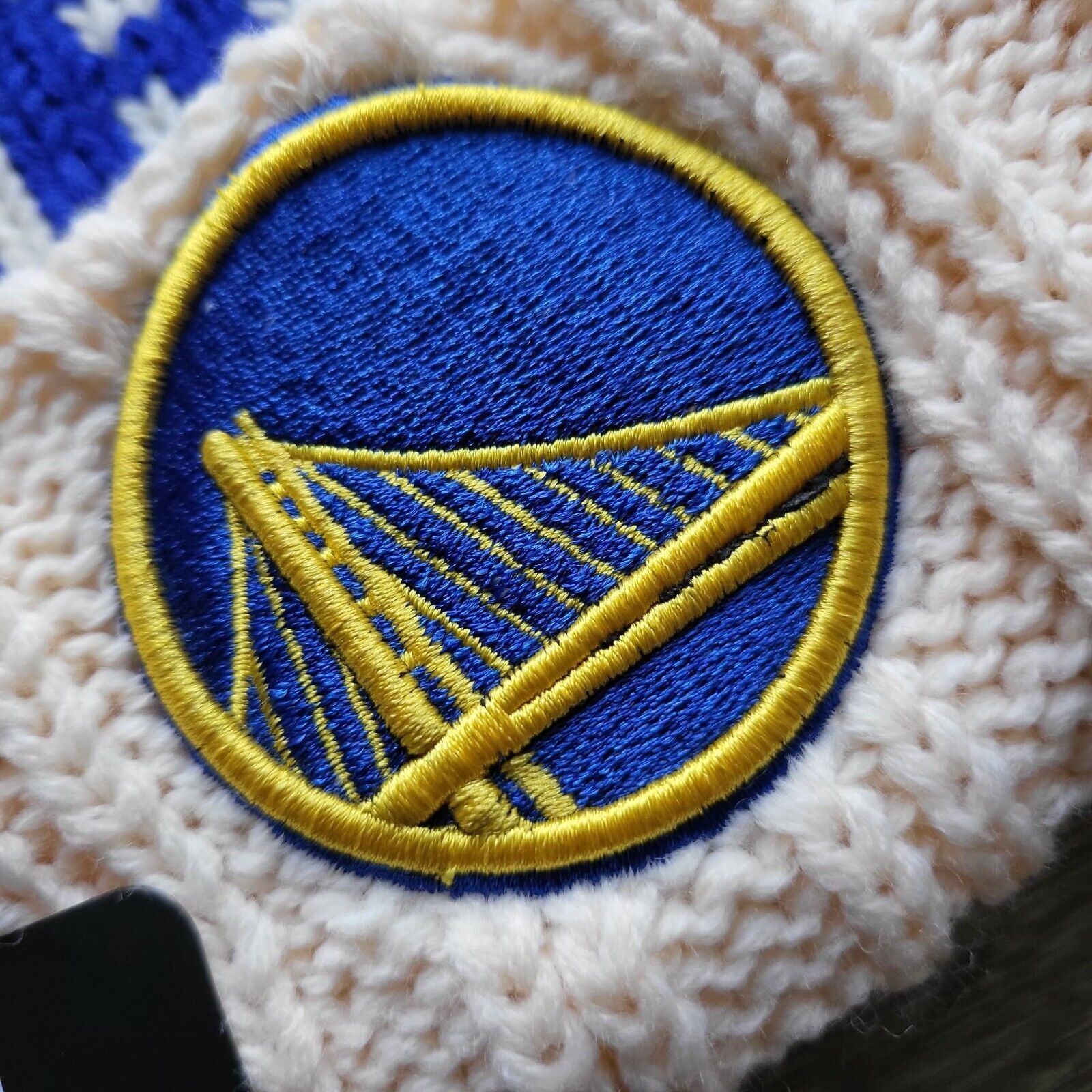 Other NWT Golden State Warriors Chunky Knit Beanie Fleece Lined Size ONE SIZE - 2 Thumbnail