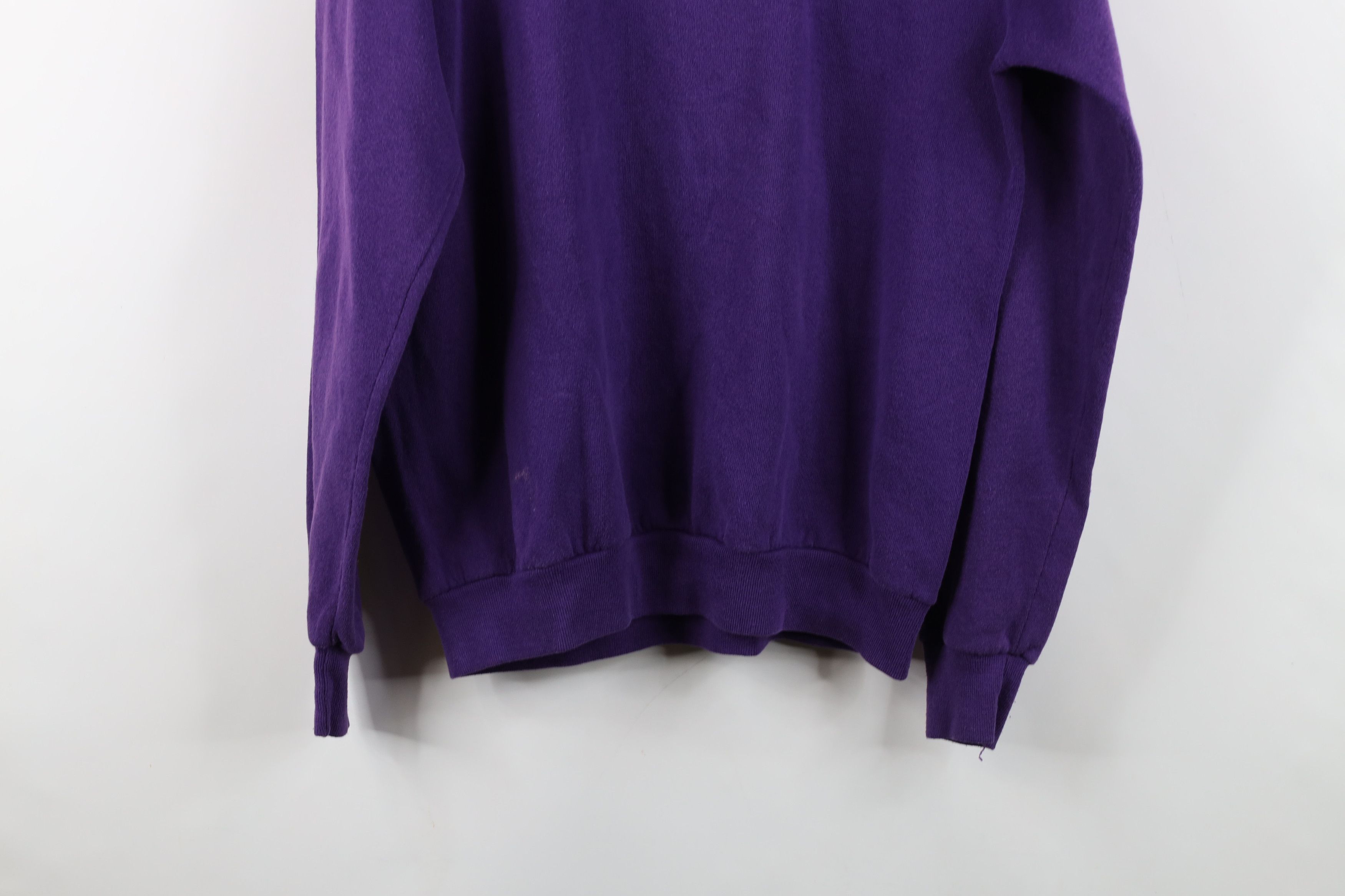 Vintage Vintage 90s Streetwear Spaniel Dog Sweatshirt Purple USA Size XL / US 12-14 / IT 48-50 - 14 Thumbnail