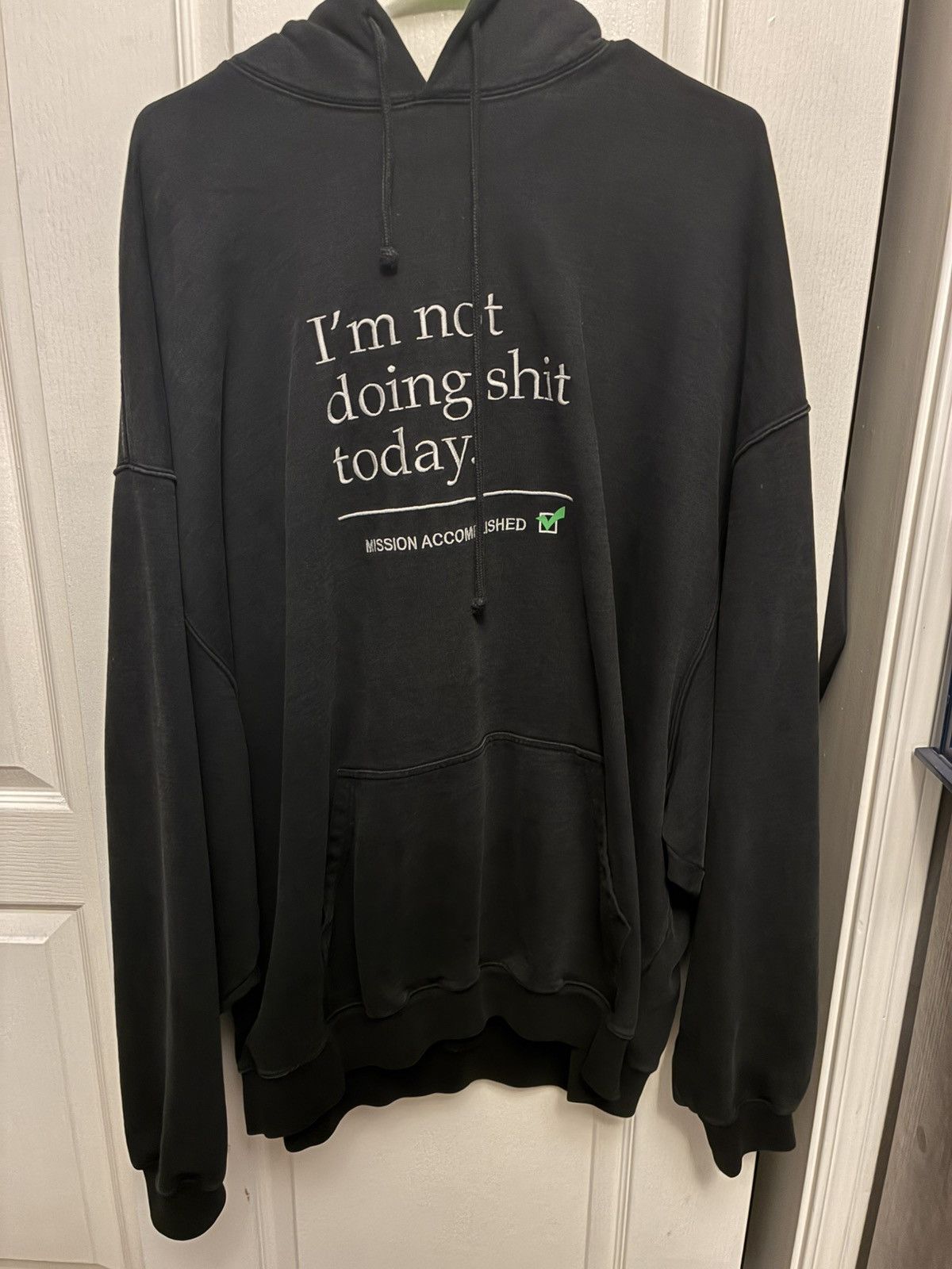 Vetements Vetements I'm Not Doing Shit Today Hoodie Size US S / EU 44-46 / 1 - 1 Thumbnail