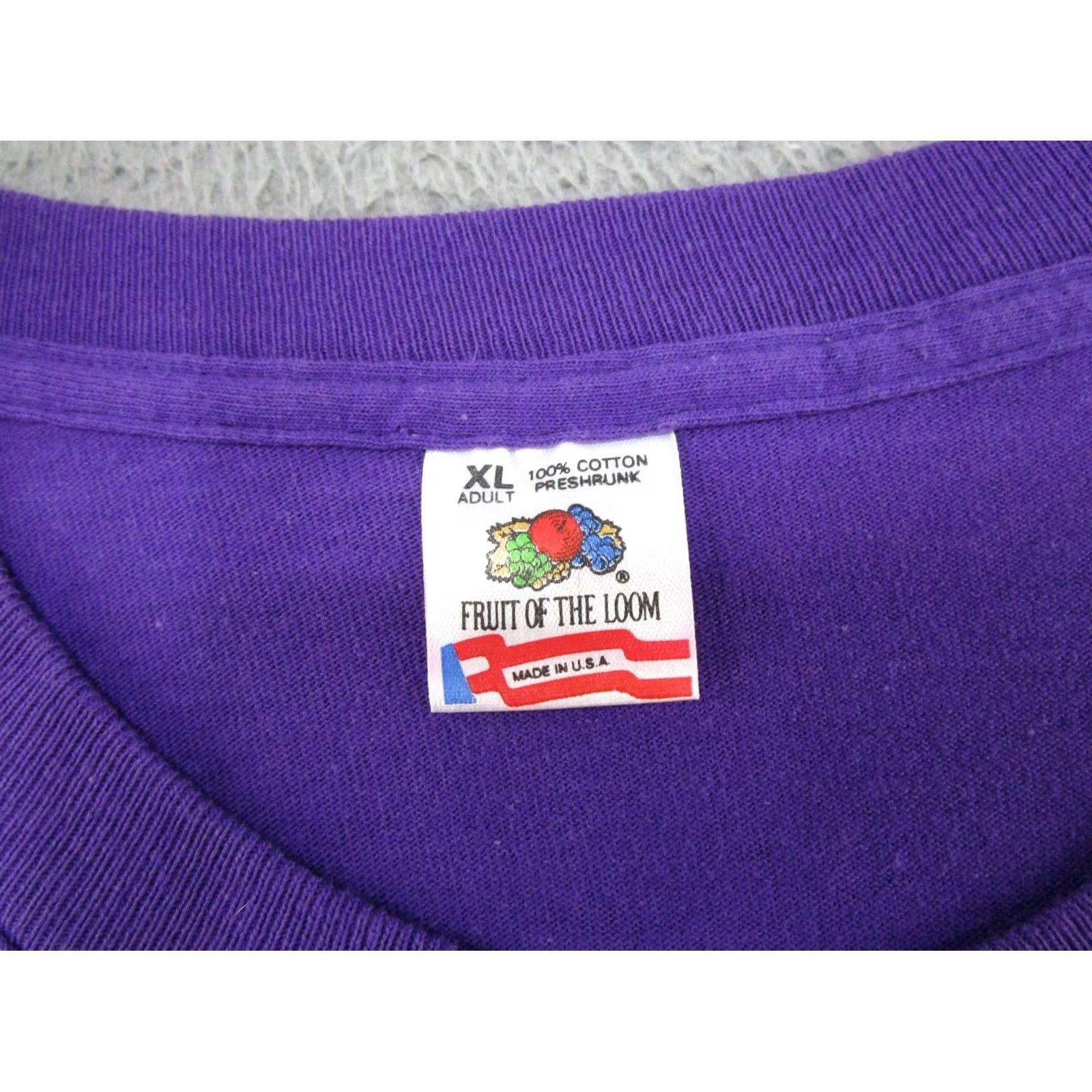 Fruit Of The Loom VTG 90s San Diego Ca. Single Stitch Marry Go Round Horse Shirt Adult XL Purple Cotton Fruit of the Loom 90s Theme Mens Shirt Size US XL / EU 56 / 4 - 3 Thumbnail