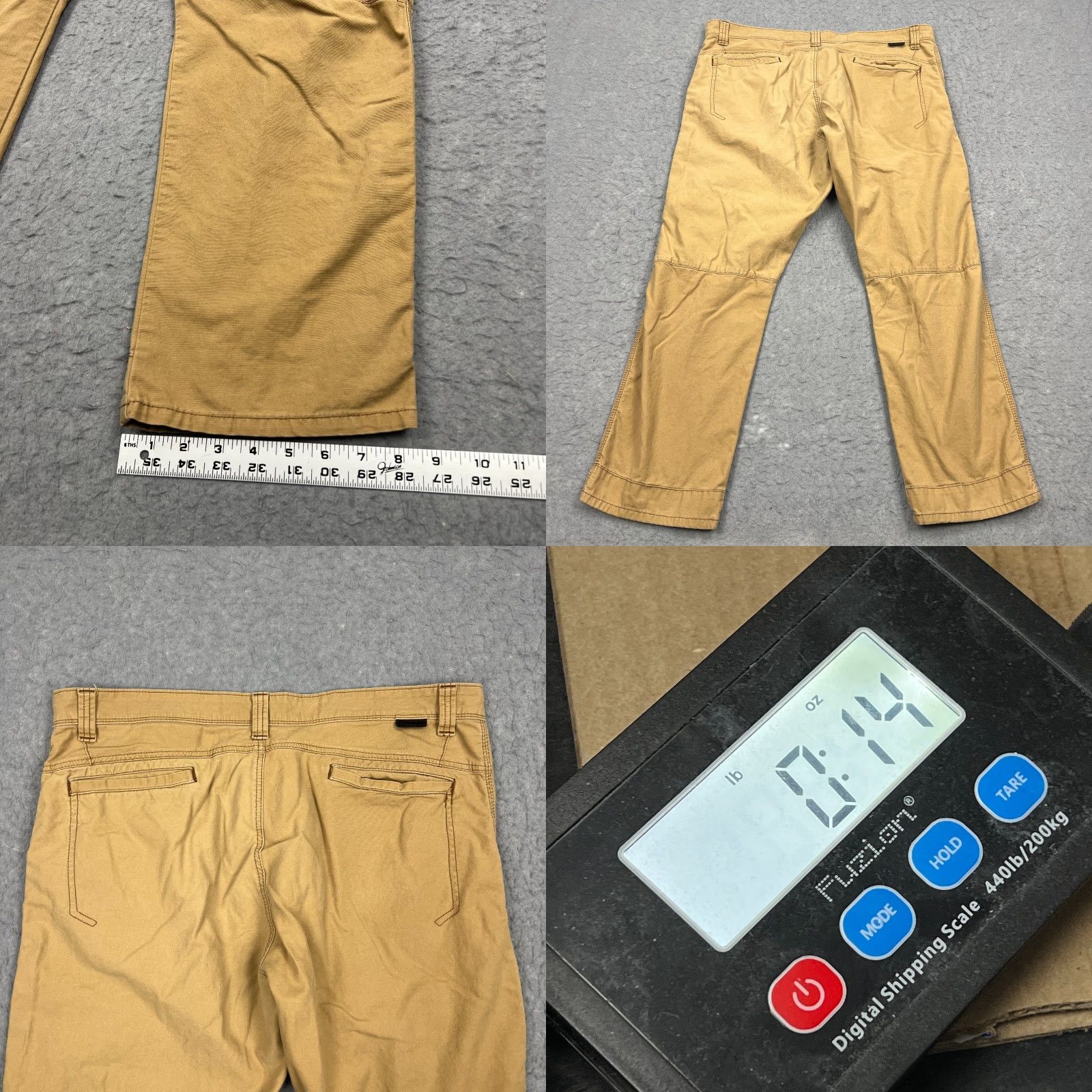 Wrangler Wrangler ATG All Terrain Utility Work Pants Mens 40x30 Beige Canvas Trouser Hike Size US 40 / EU 56 - 8 Thumbnail