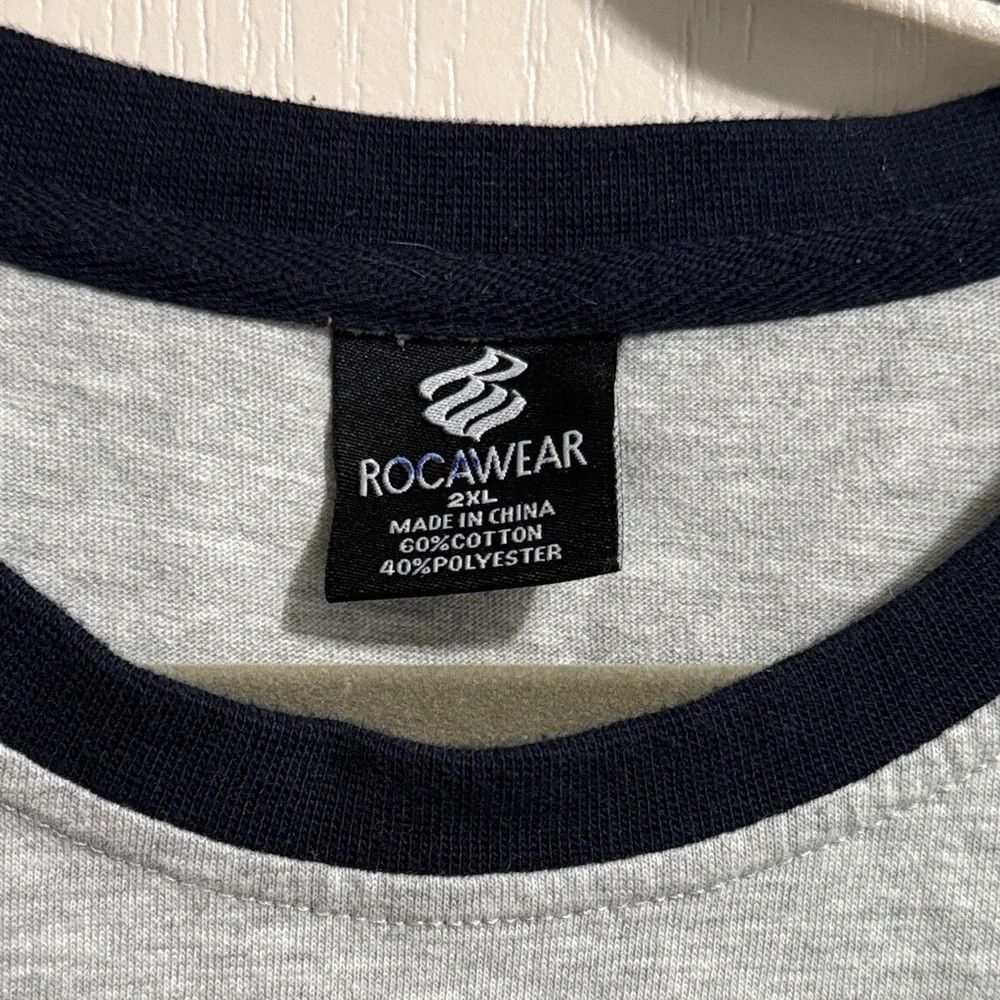 Rocawear Rocawear Gray Y2K Short Sleeve Logo T-Shirt Size US XXL / EU 58 / 5 - 5 Thumbnail