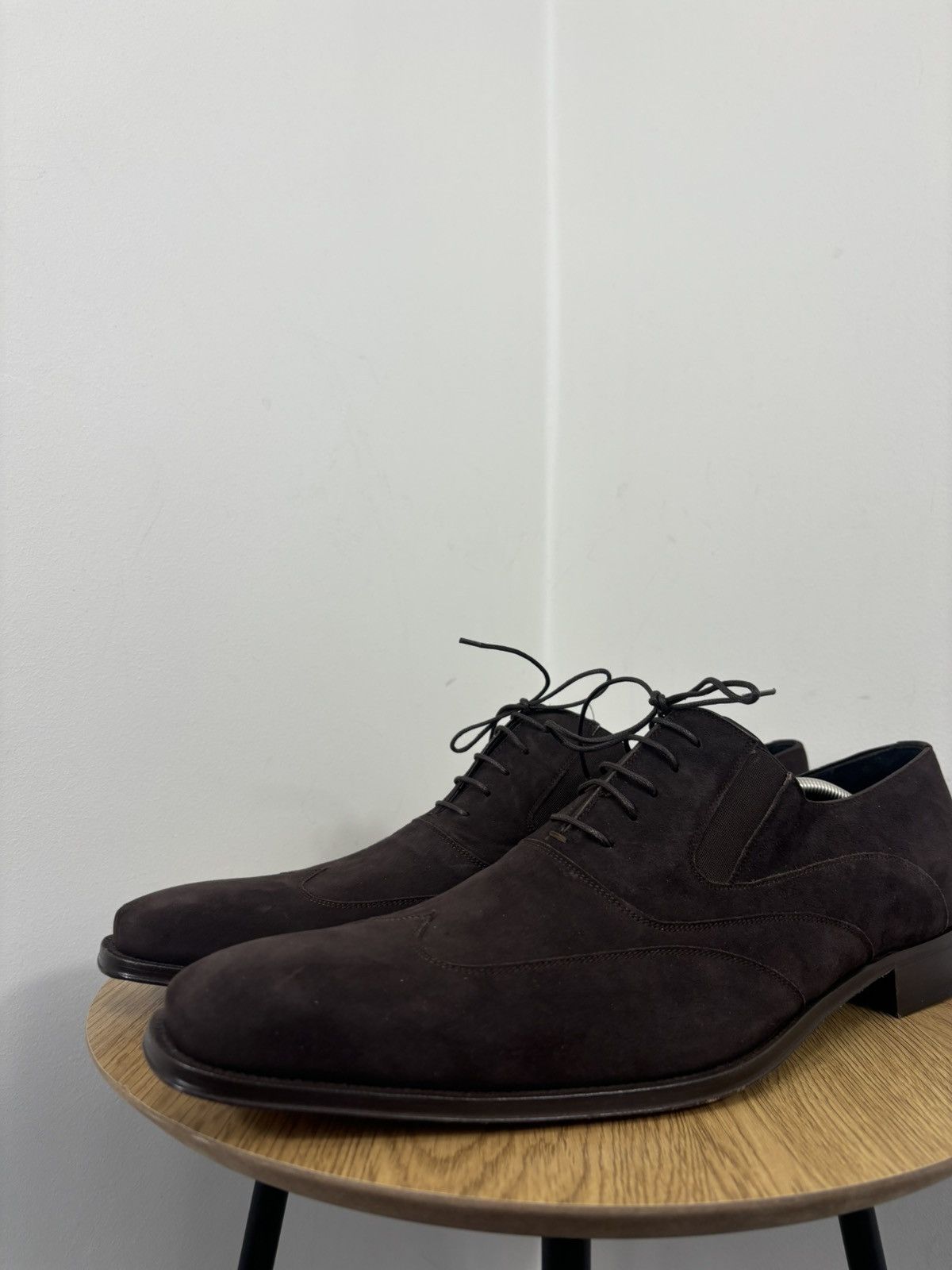 Mezlan Mezlan Hoffman Men’s NEW Brown Suede Leather Dress Shoes Size US 14 / EU 47 - 11 Thumbnail