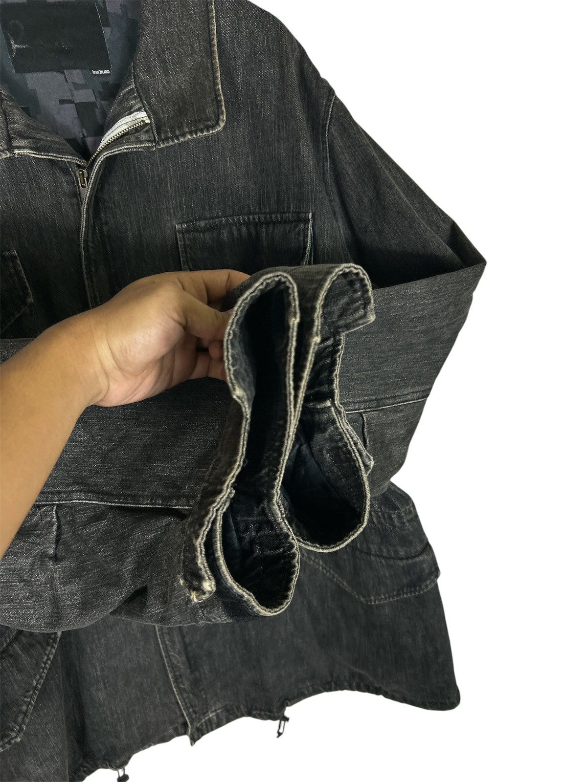 Swagger Vntage SWAGGER Denim Jacket Black Washed Japanese Streetwear Size US XL / EU 56 / 4 - 9 Thumbnail