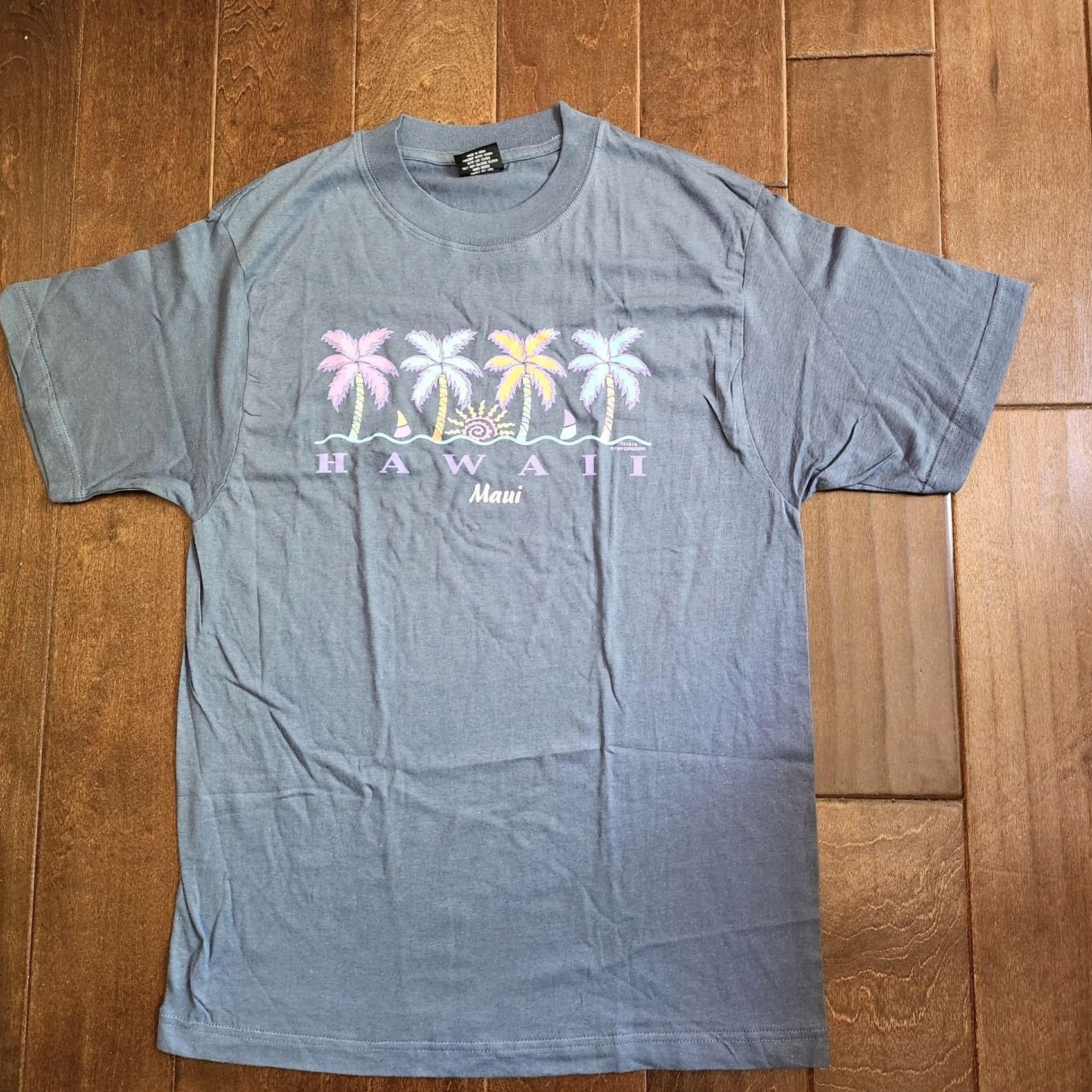 Basic Editions Hawaii Maui Palm Tree Blue Men's Shirt - Size M Size US M / EU 48-50 / 2 - 2 Thumbnail
