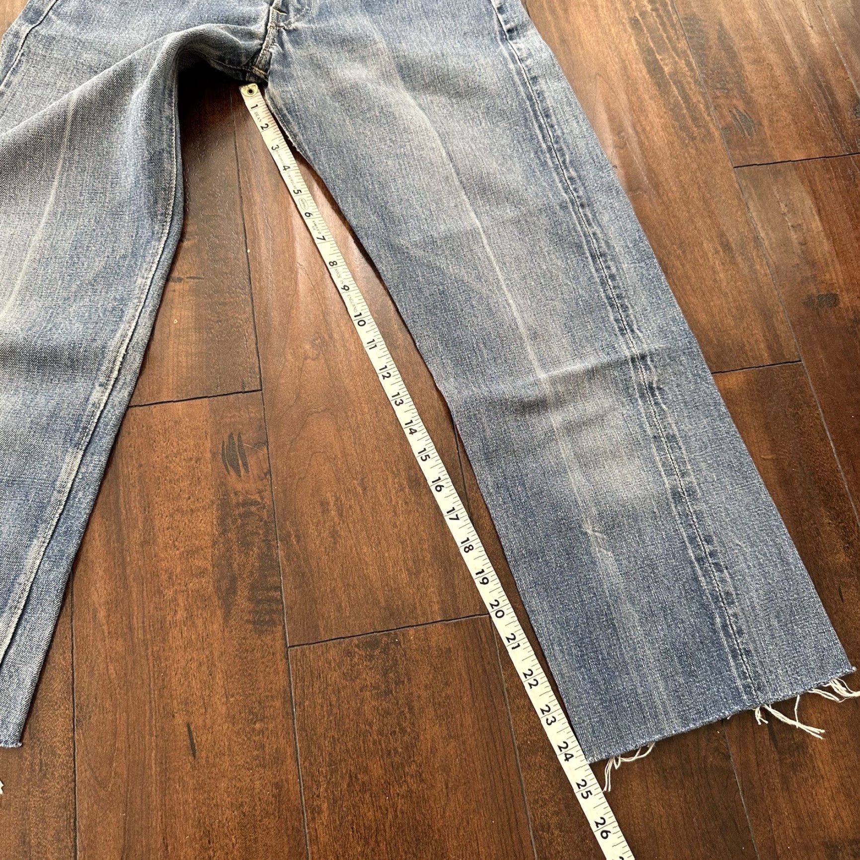 Levi's VINTAGE Levi's 501 XX Jeans Mens Denim 5-Pocket 1960s 60s Redline Capris 25x24 Blue Dark Wash Size US 26 / EU 42 - 2 Thumbnail