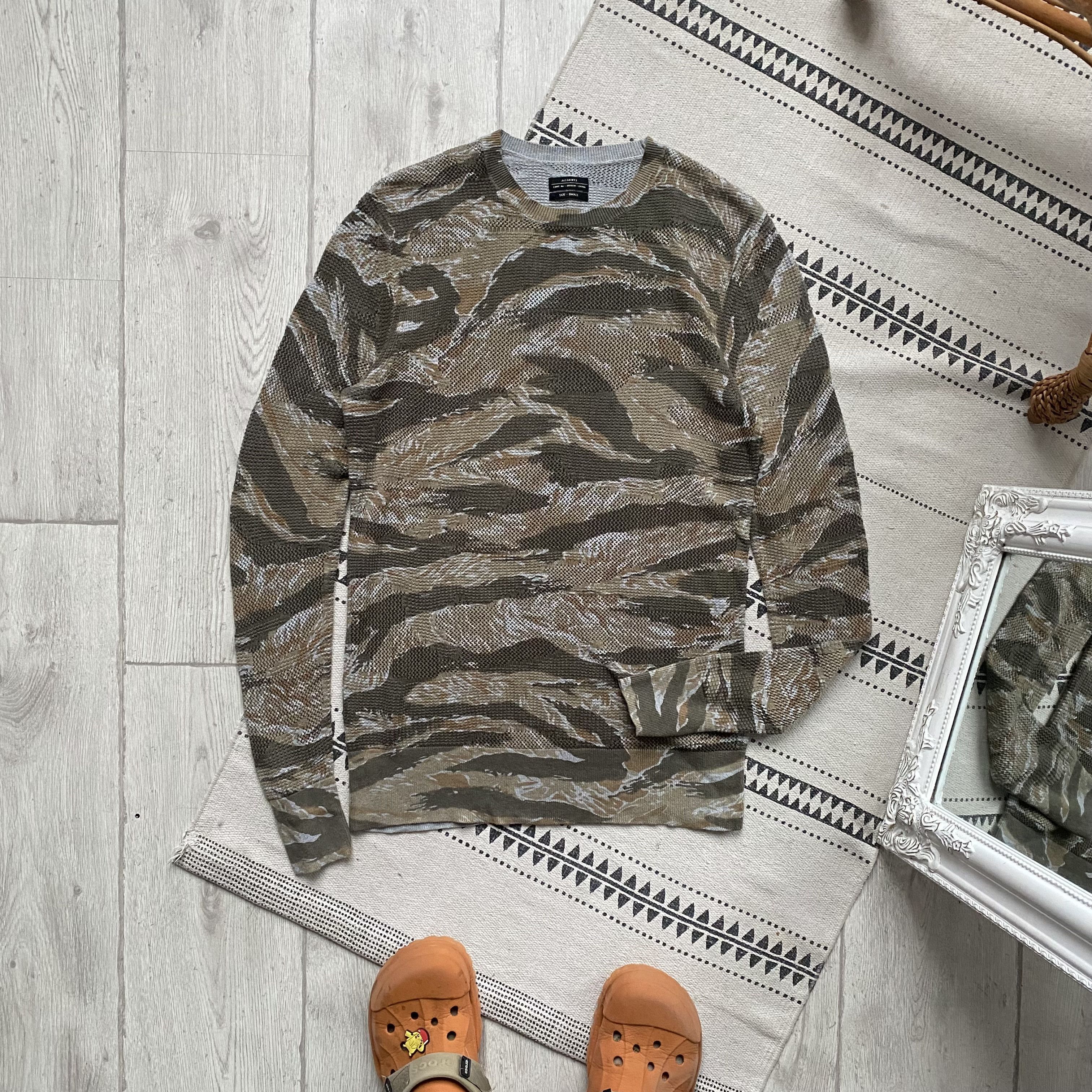 Allsaints Designer Allsaint camo sweater light pullover Size US S / EU 44-46 / 1 - 8 Thumbnail