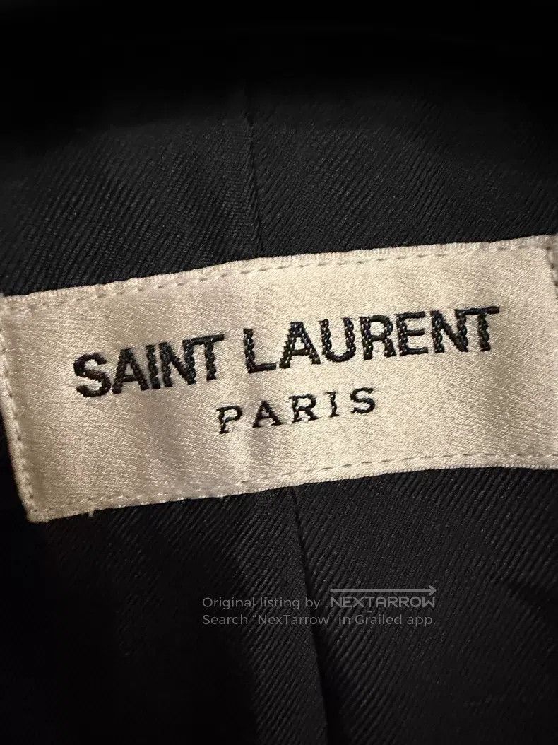 Saint Laurent Paris Saint Laurent Paris Golden Button Black Wool Business Suit Size US S / EU 44-46 / 1 - 2 Thumbnail