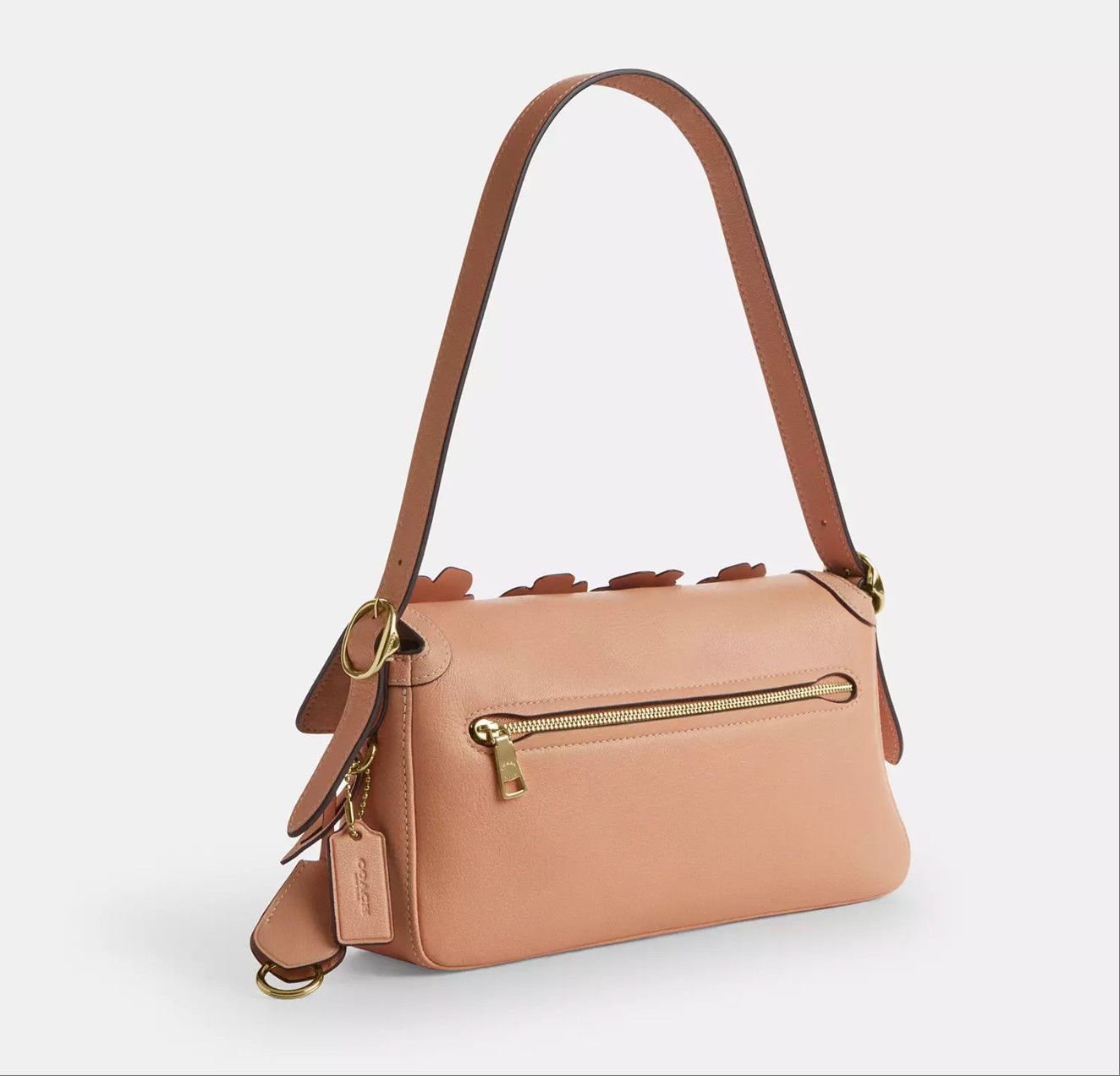 Coach Etta Small Flap Shoulder Bag With Floral Applique CDY43 Size ONE SIZE - 10 Thumbnail
