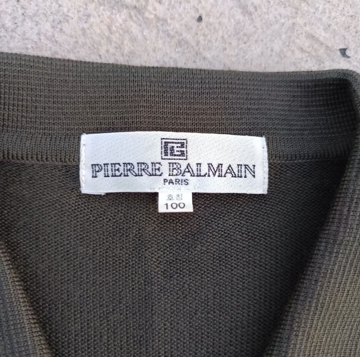 Balmain × Pierre Balmain Pierre Balmain Polo Sweatshirt Size US L / EU 52-54 / 3 - 4 Thumbnail